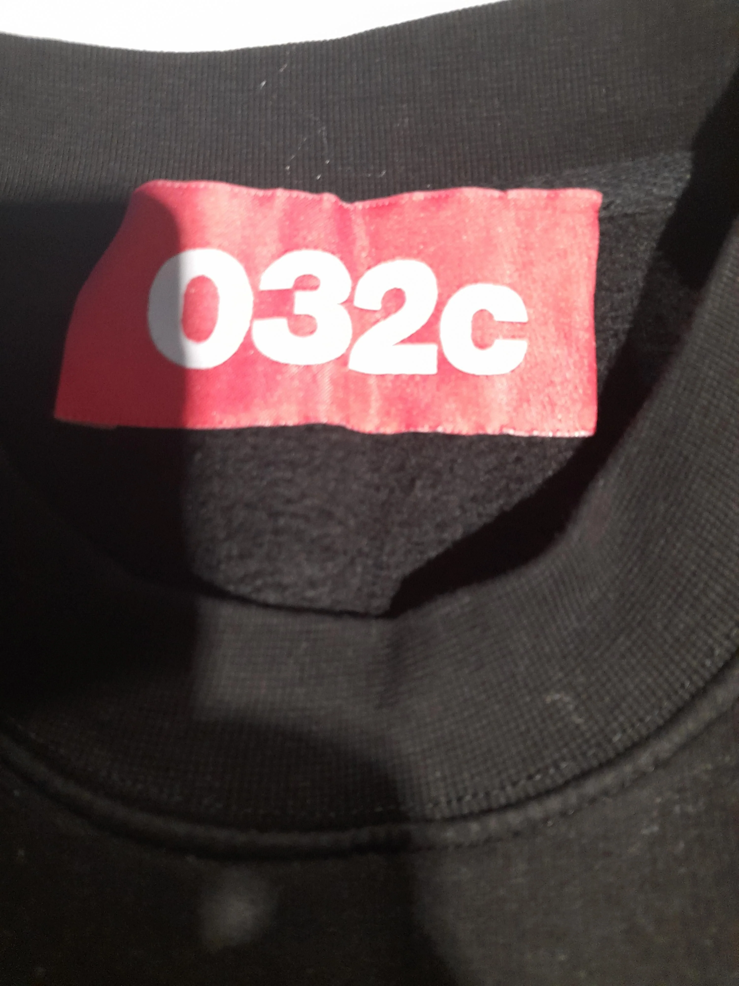 032C Men's Hoodie M Black Graphic Cotton with Polyester Pullover - Image 5