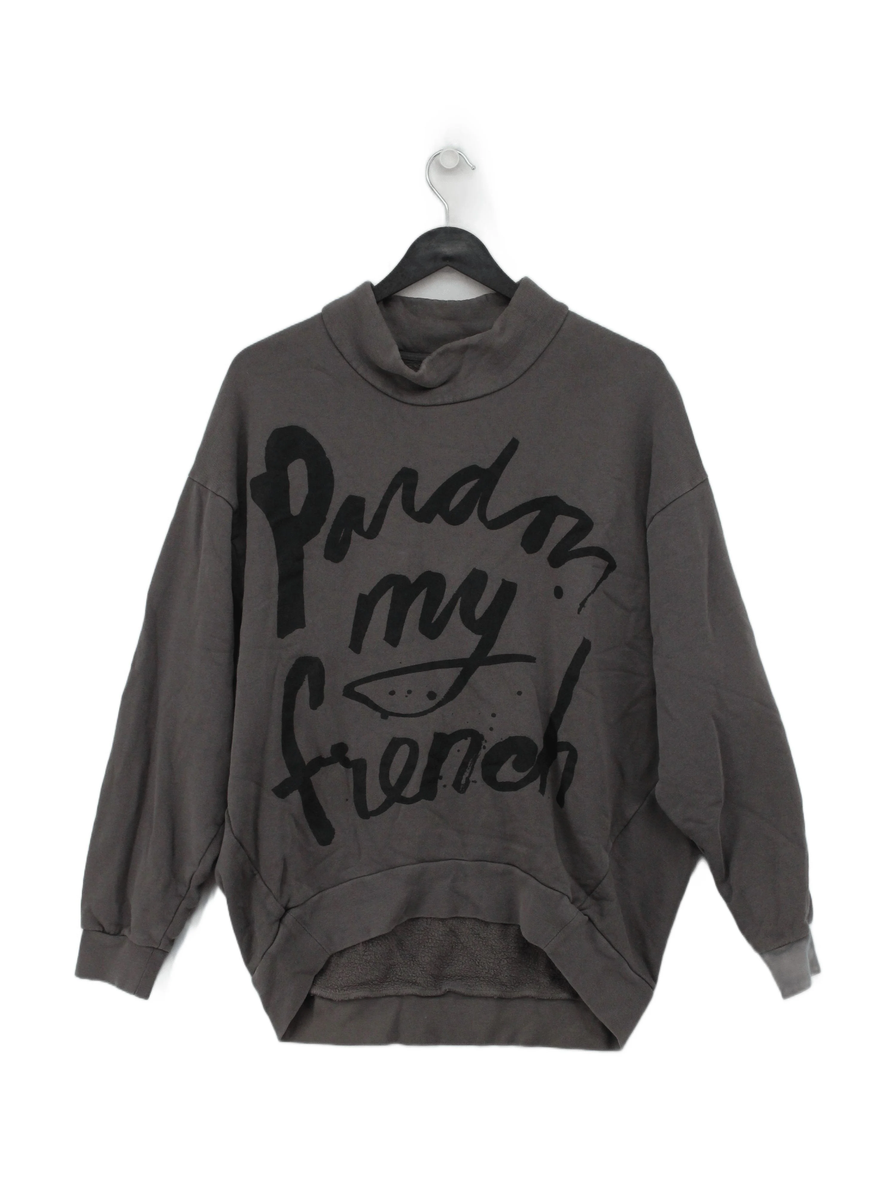 5 Preview Women's Hoodie Grey Graphic 100% Cotton Pullover