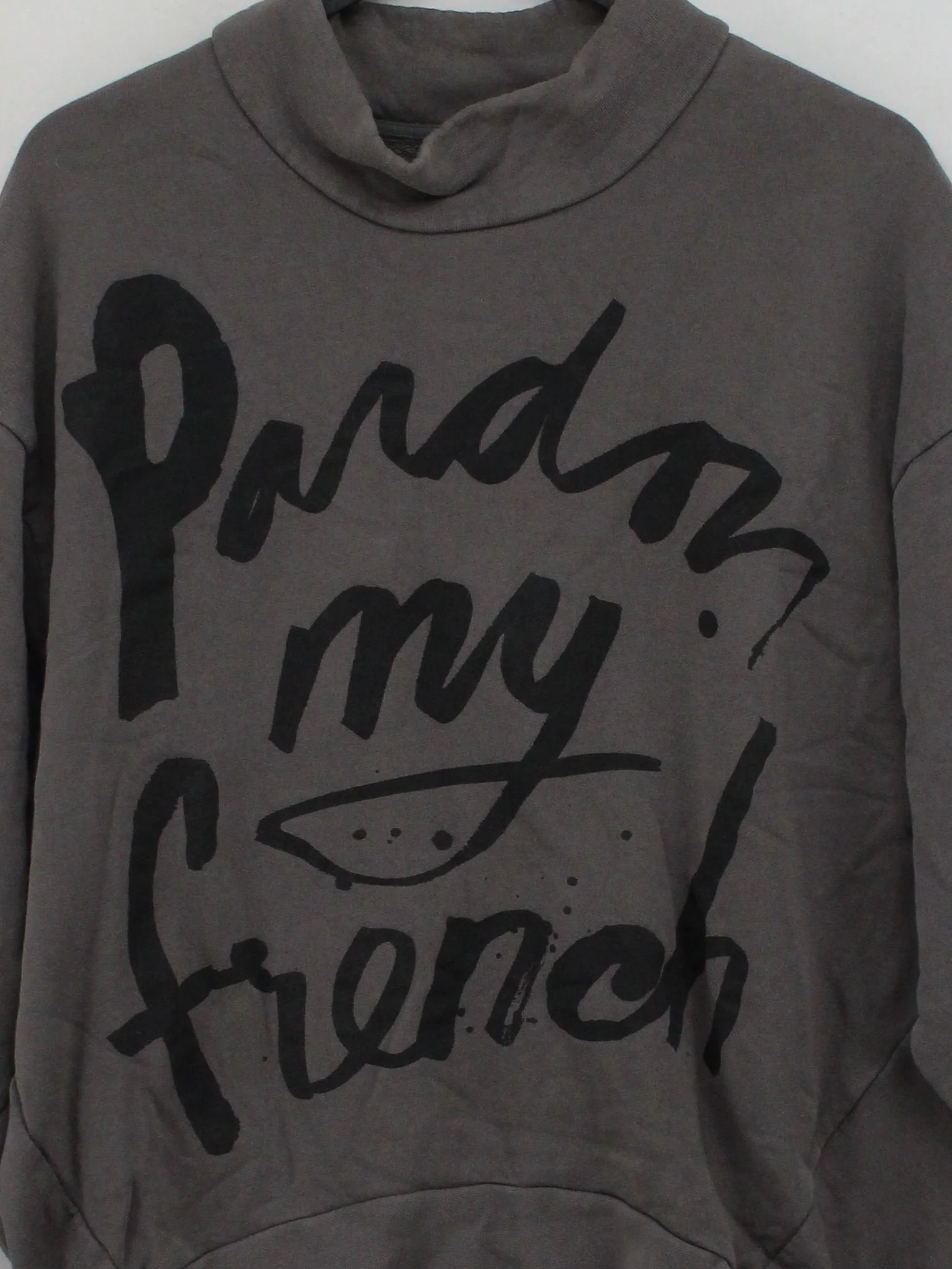 5 Preview Women's Hoodie Grey Graphic 100% Cotton Pullover - Image 3