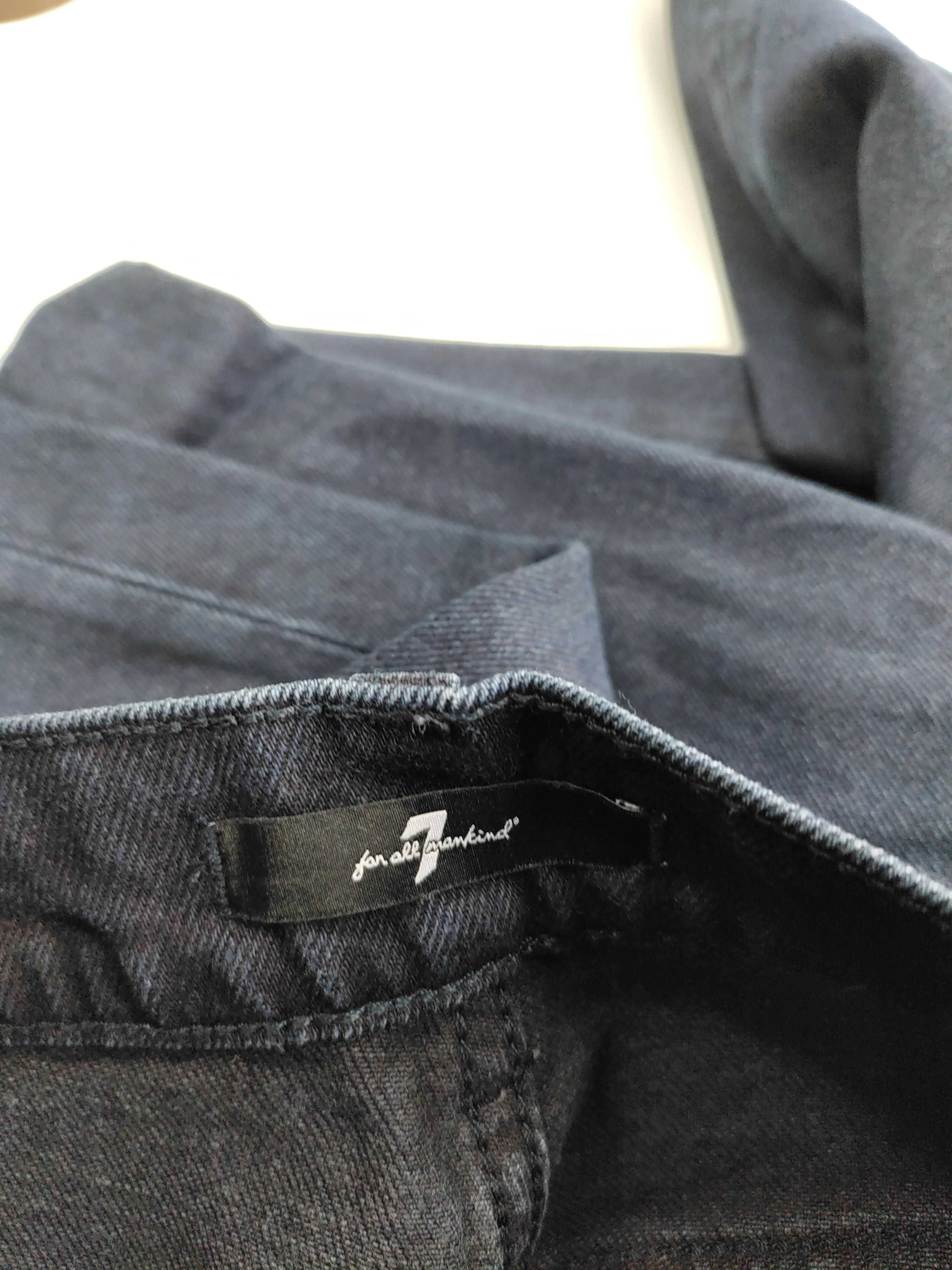 7 For All Mankind Men's Jeans W 28 in Blue Cotton with Elastane Straight - Image 5