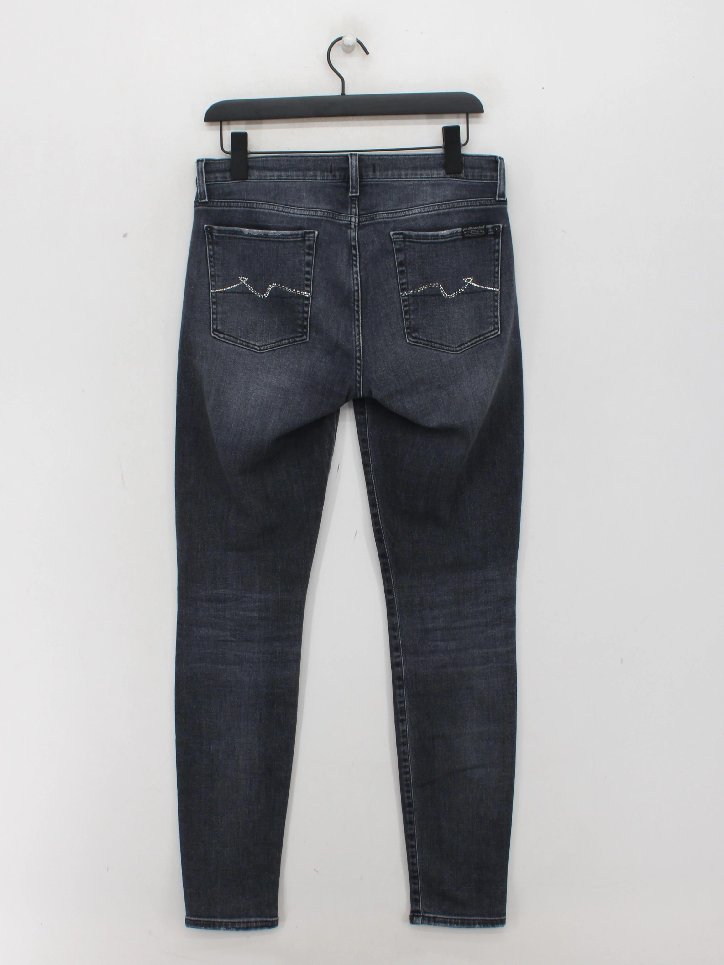 7 For All Mankind Men's Jeans W 30 in Grey Cotton - Image 2