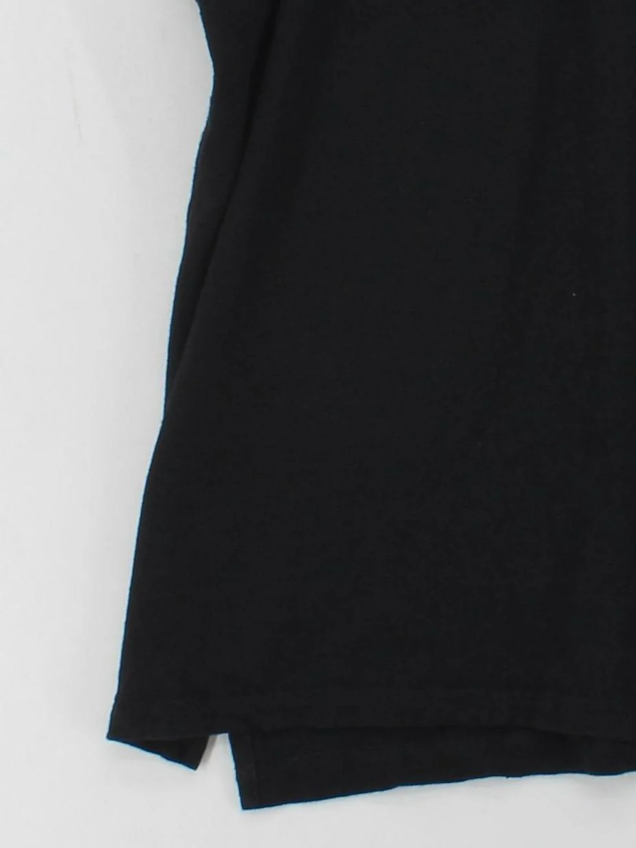 7 For All Mankind Men's Polo M Black Linen with Elastane Basic - Image 4