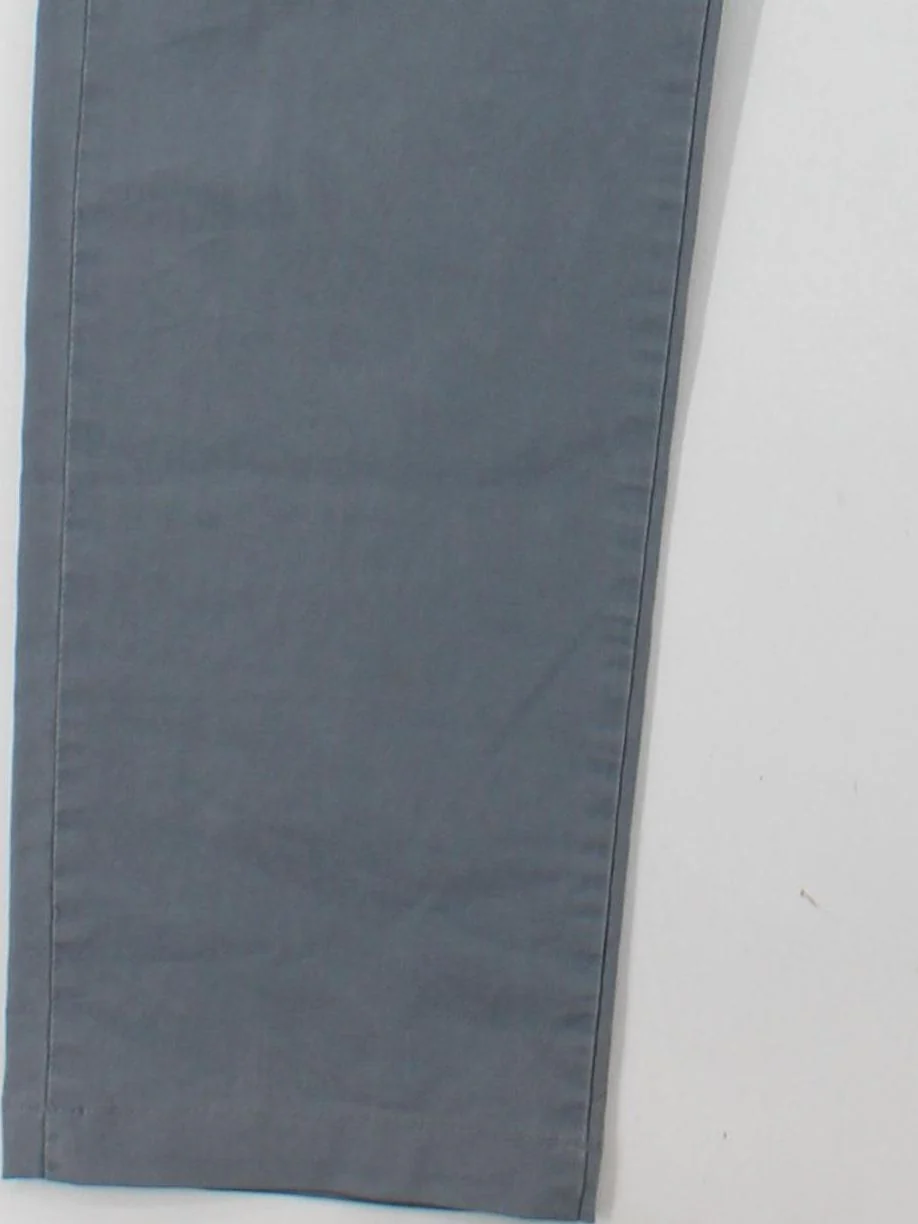 7 For All Mankind Men's Trousers W 34 in Grey Cotton with Elastane Chino - Image 4