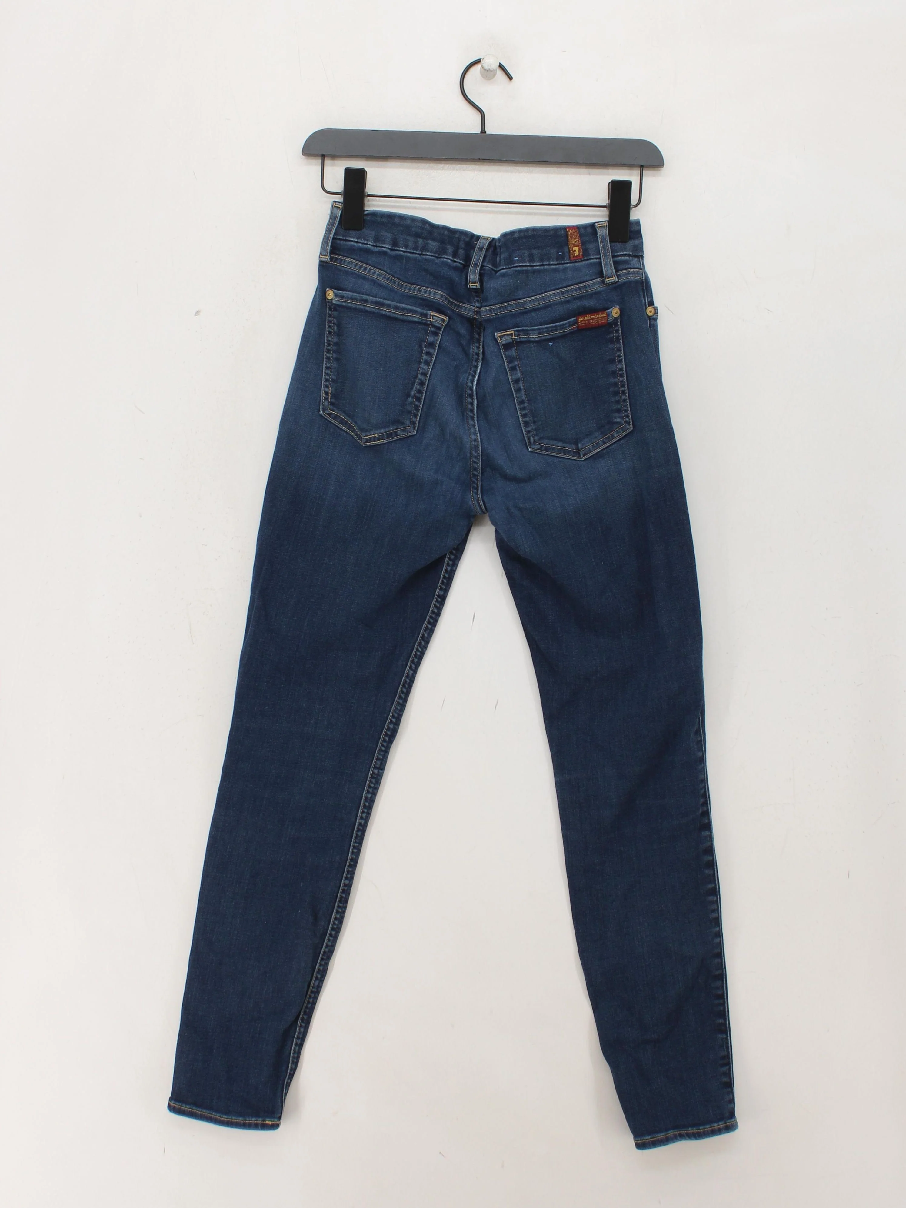 7 For All Mankind Women's Jeans M Blue Cotton - Image 2