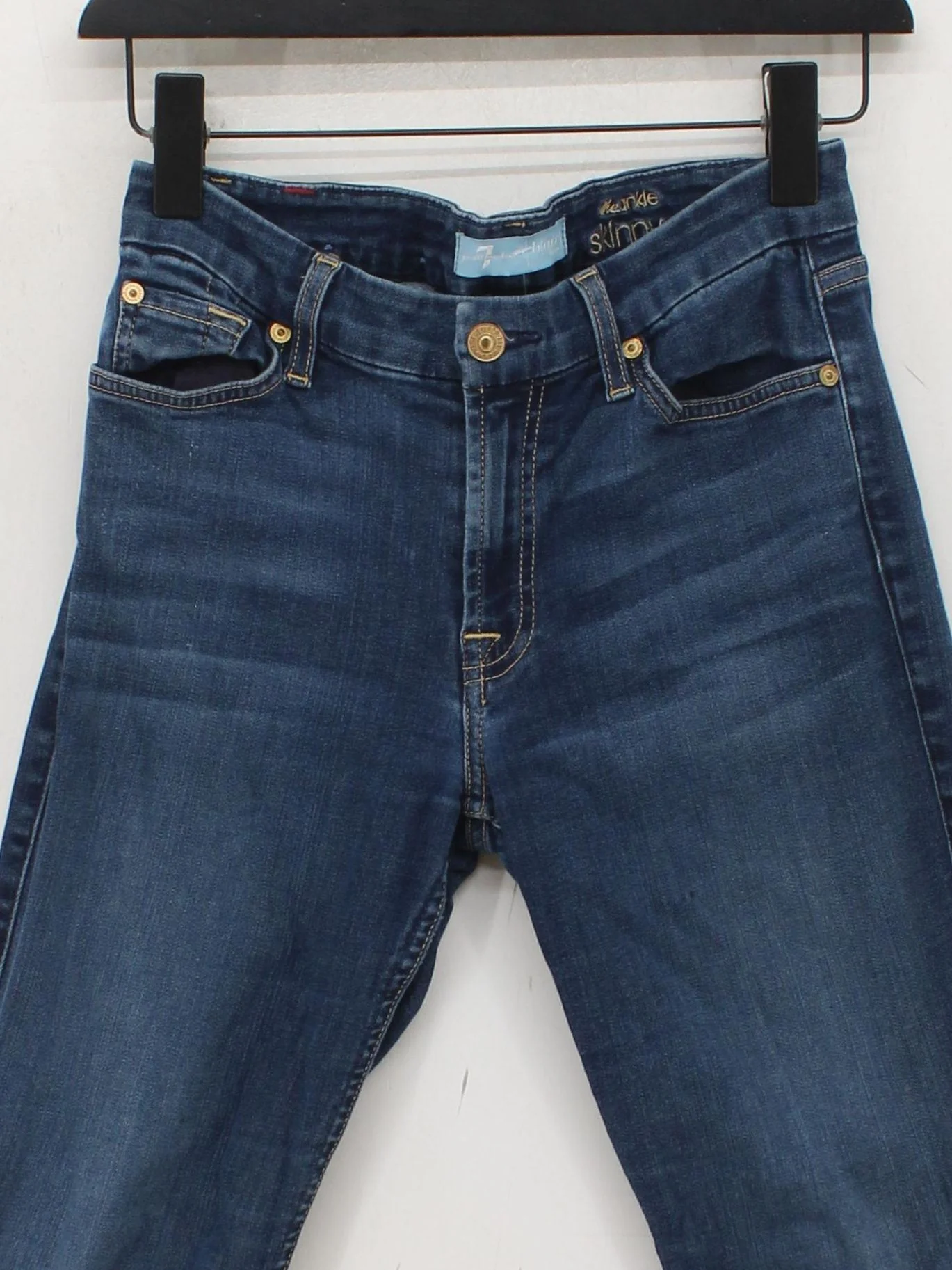 7 For All Mankind Women's Jeans M Blue Cotton - Image 3