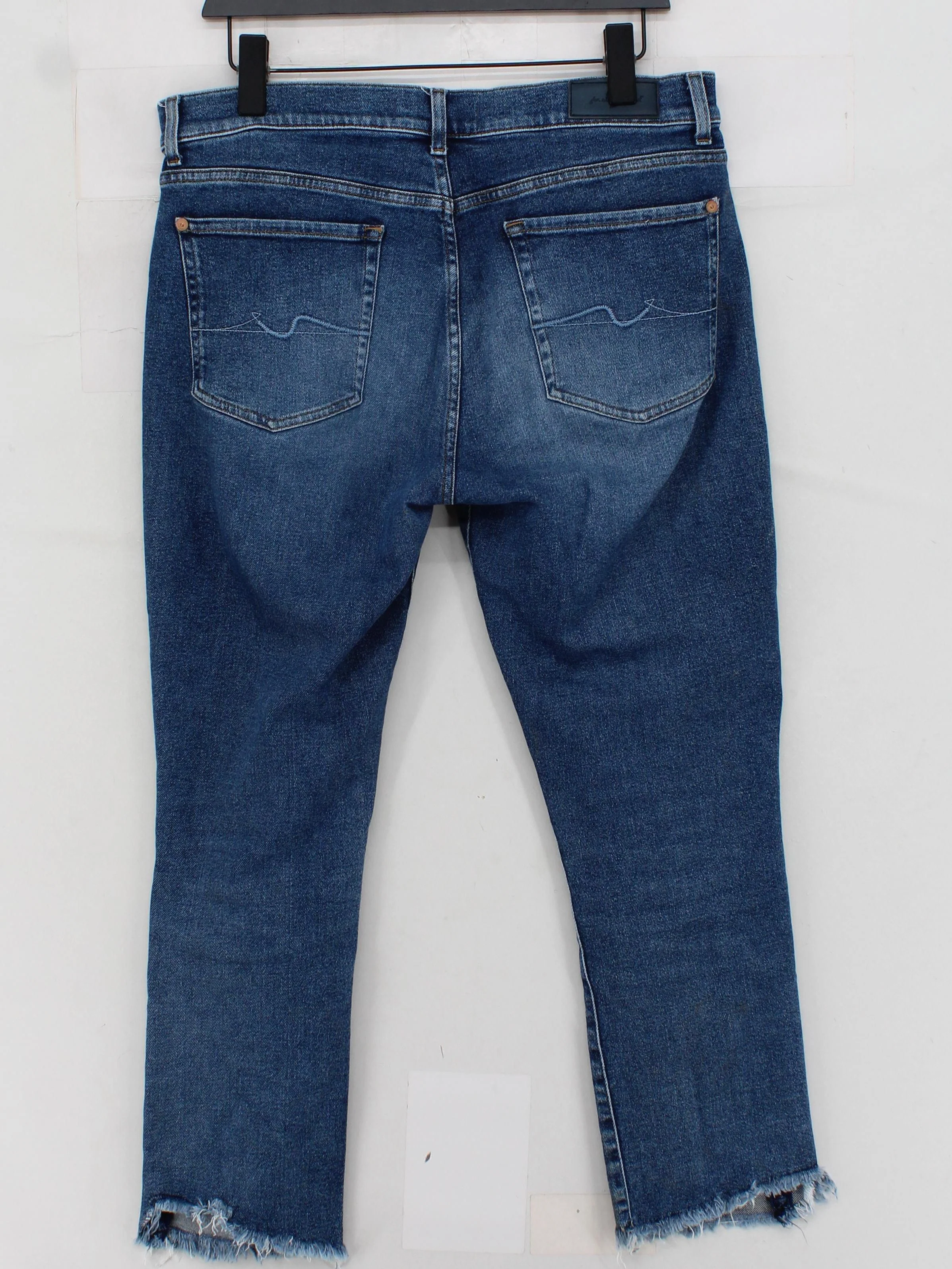 7 For All Mankind Women's Jeans M Blue Cotton - Image 2
