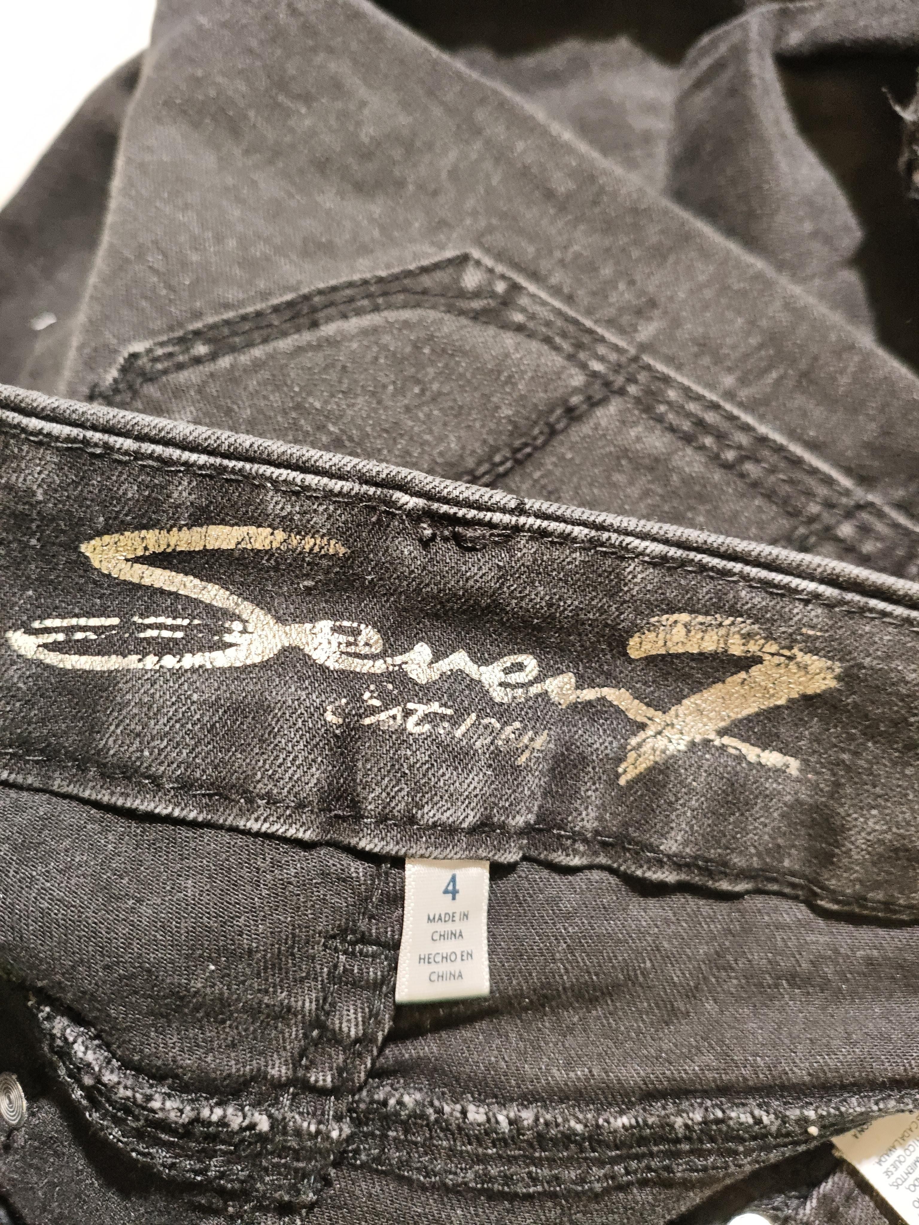 7 For All Mankind Women's Jeans UK 8 Black Cotton with Polyester, Spandex Skinny - Image 5