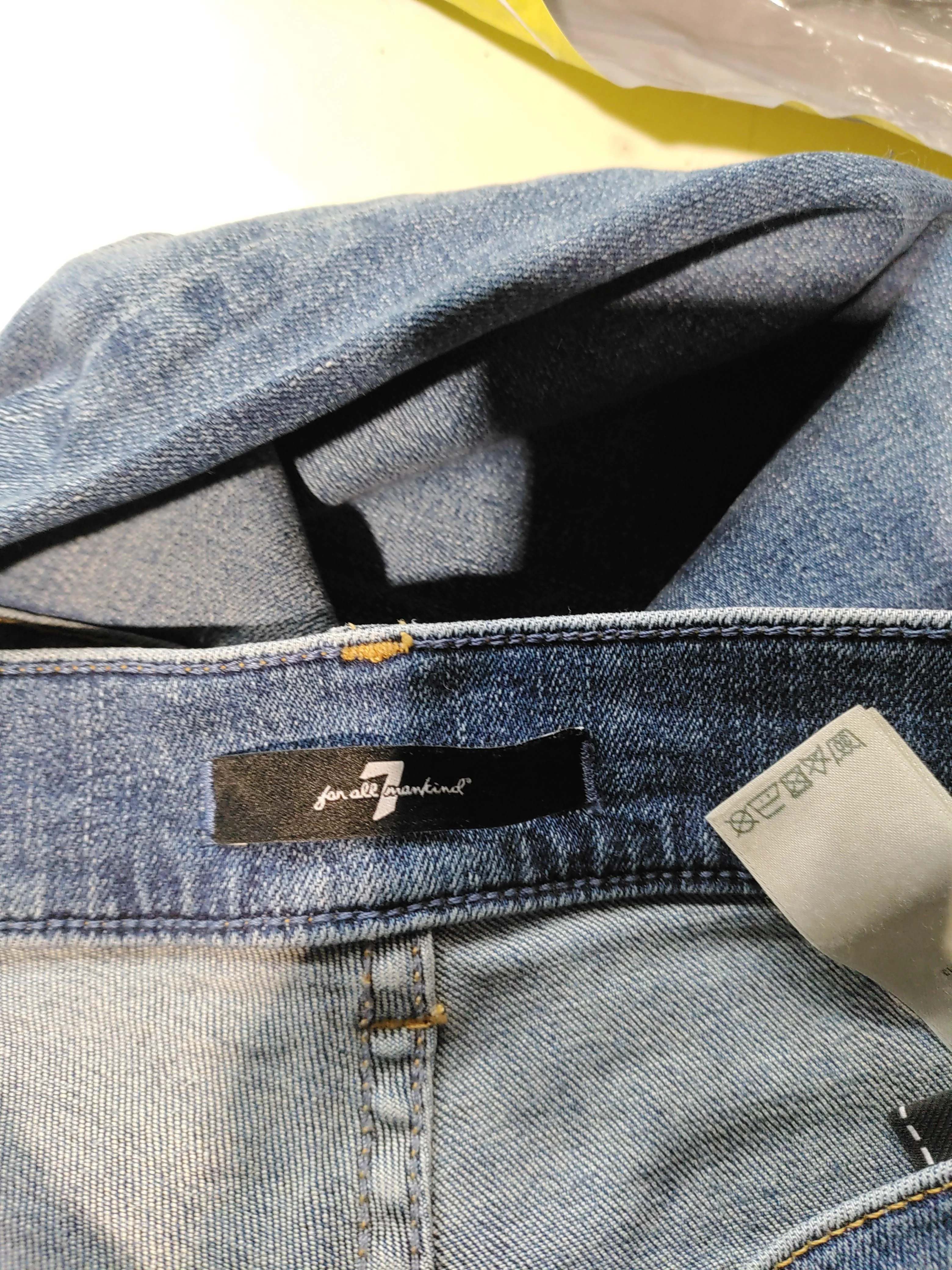 7 For All Mankind Women's Jeans W 26 in Blue Cotton with Polyester Mom - Image 5