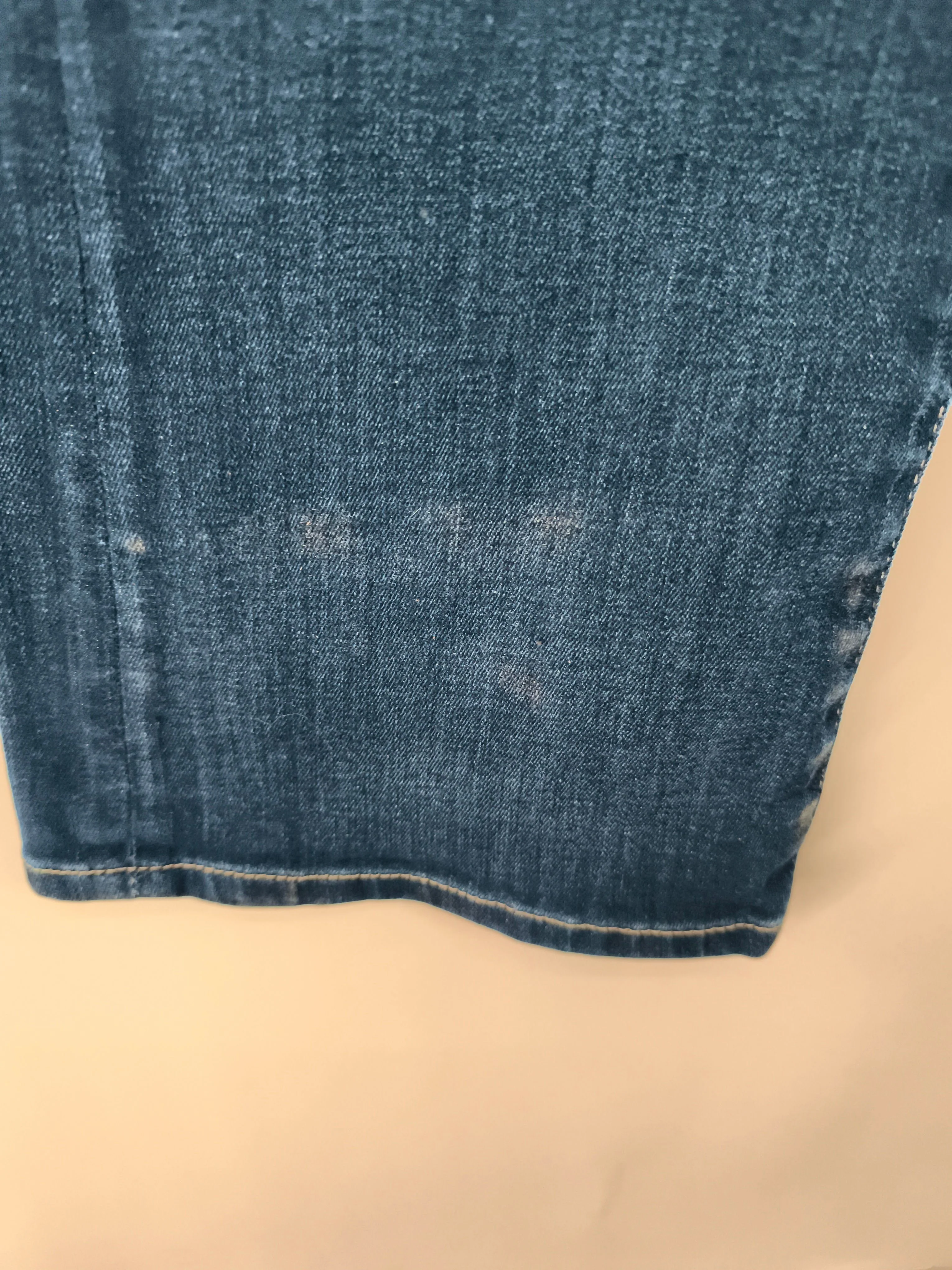 7 For All Mankind Women's Jeans W 26 in Blue Cotton with Spandex Flared - Image 5