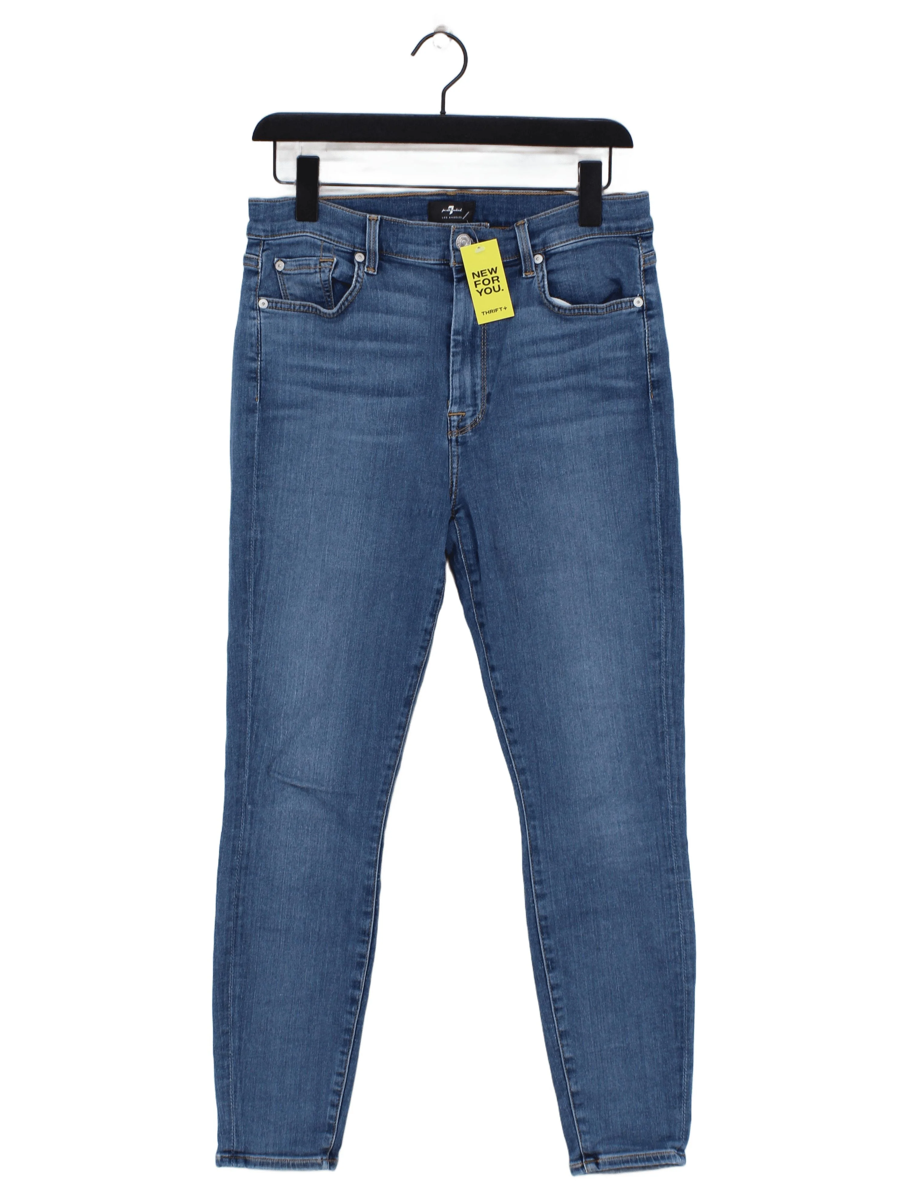 7 For All Mankind Women's Jeans W 30 in Blue Cotton