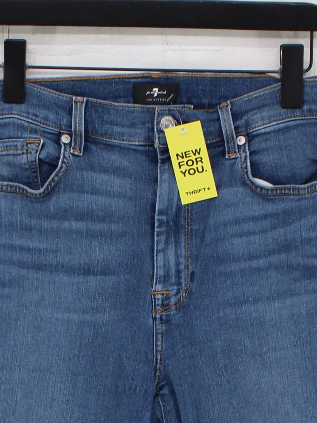 7 For All Mankind Women's Jeans W 30 in Blue Cotton - Image 3