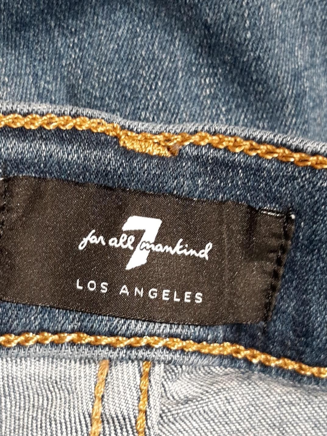 7 For All Mankind Women's Jeans W 30 in Blue Cotton - Image 5