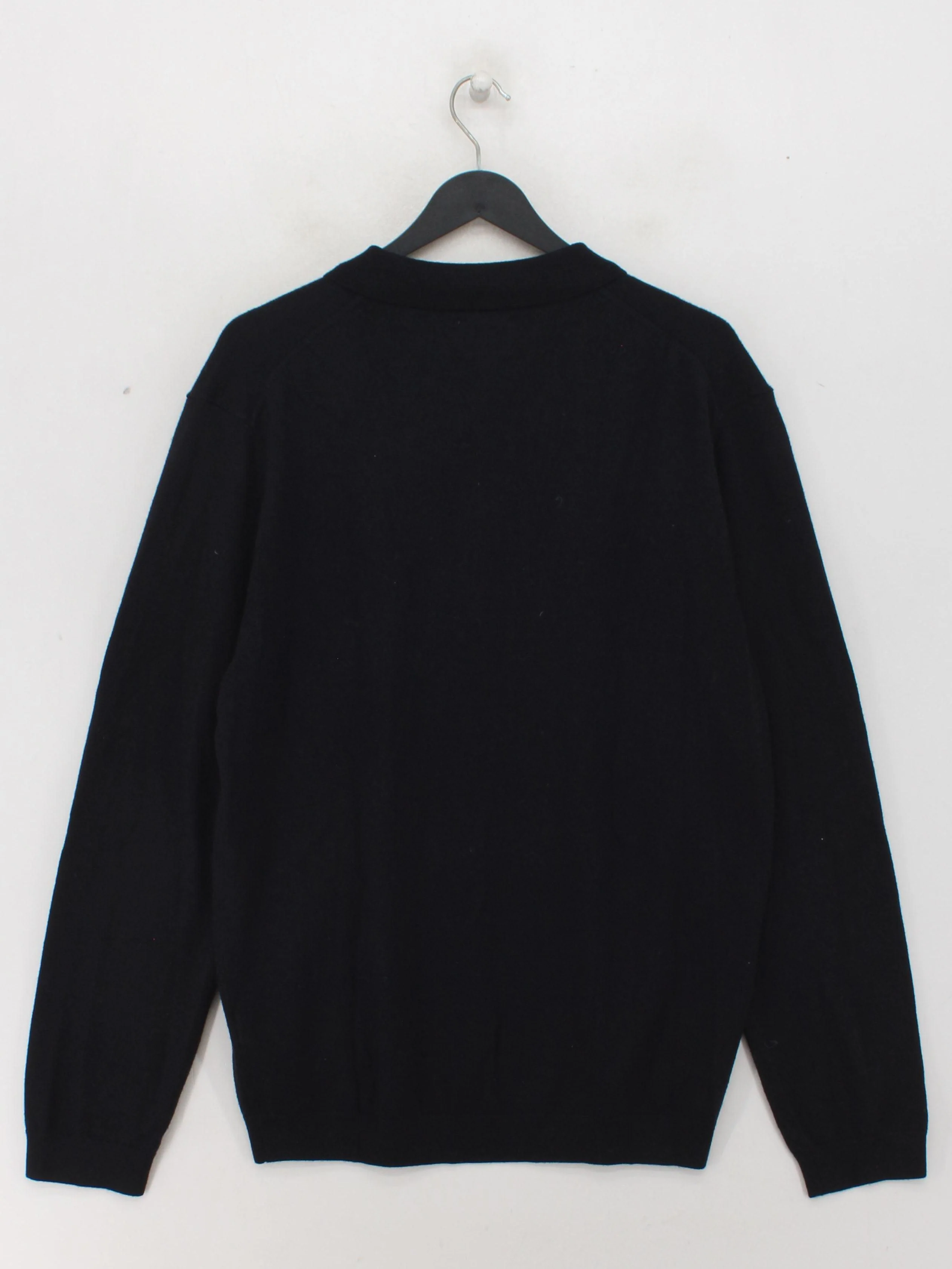 A Day's March Men's Polo XL Black 100% Wool Basic - Image 2
