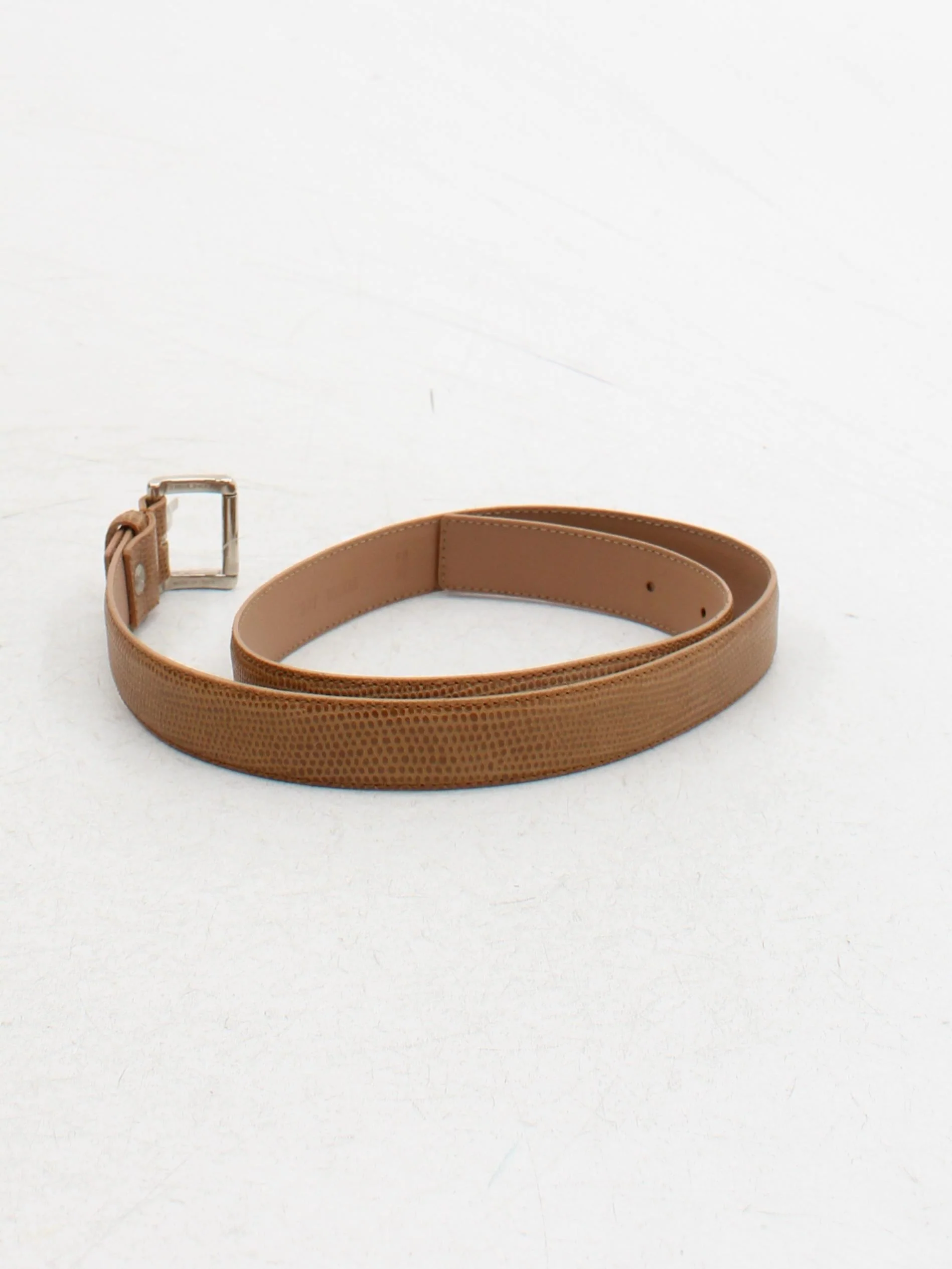 A.P.C. Men's Belt M Tan 100% Leather Dress Belt - Image 2