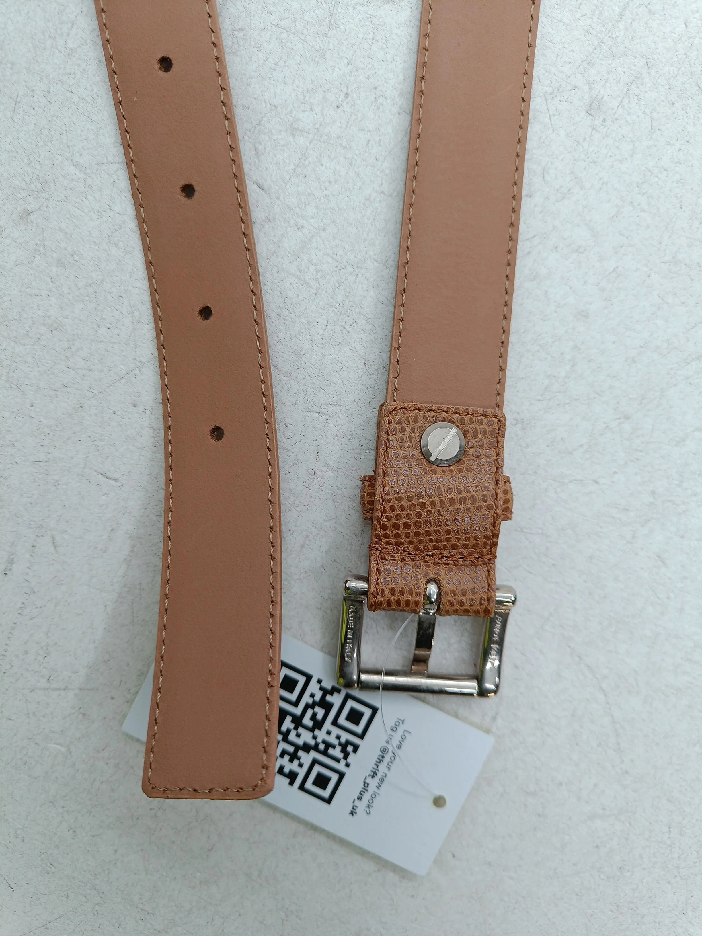 A.P.C. Men's Belt M Tan 100% Leather Dress Belt - Image 4