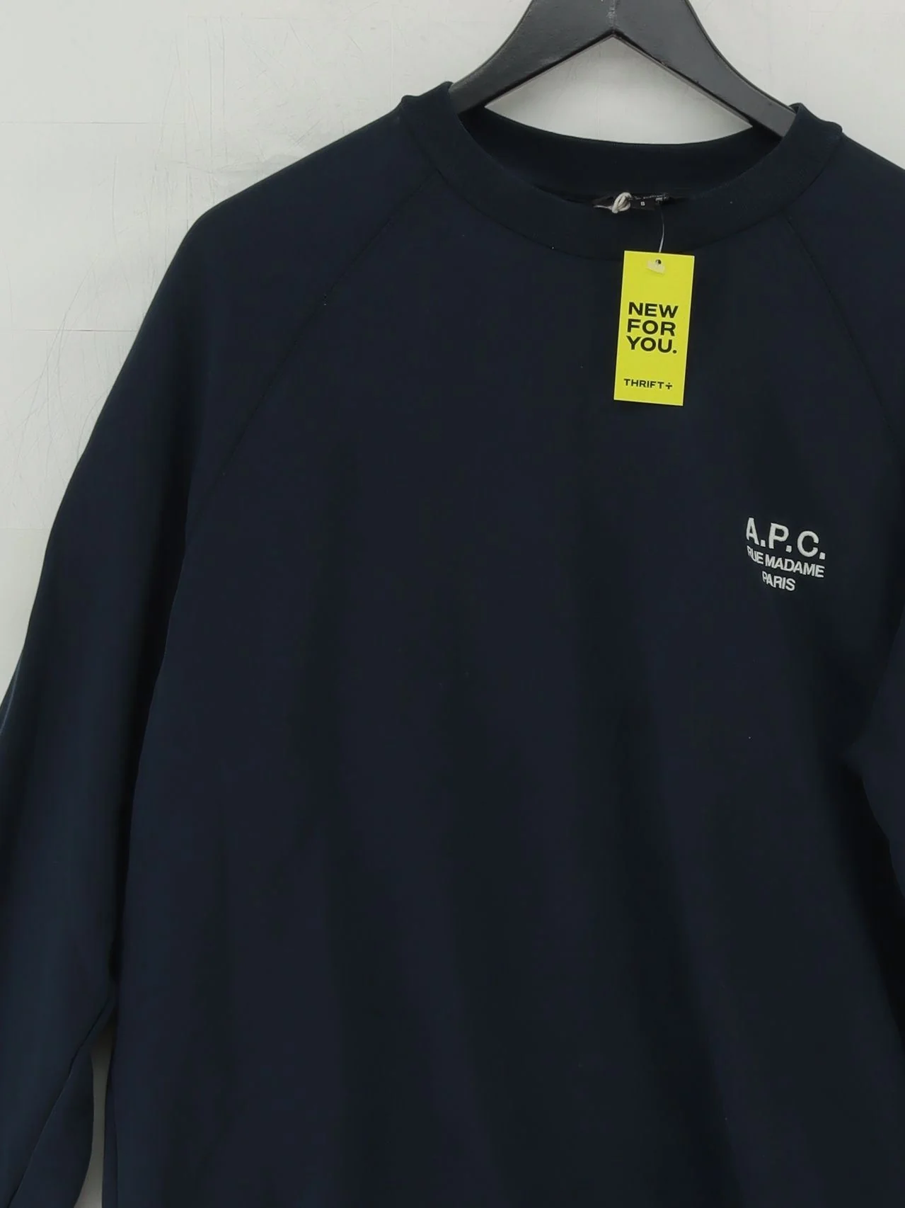 A.P.C. Men's Hoodie S Blue 100% Cotton Pullover - Image 3