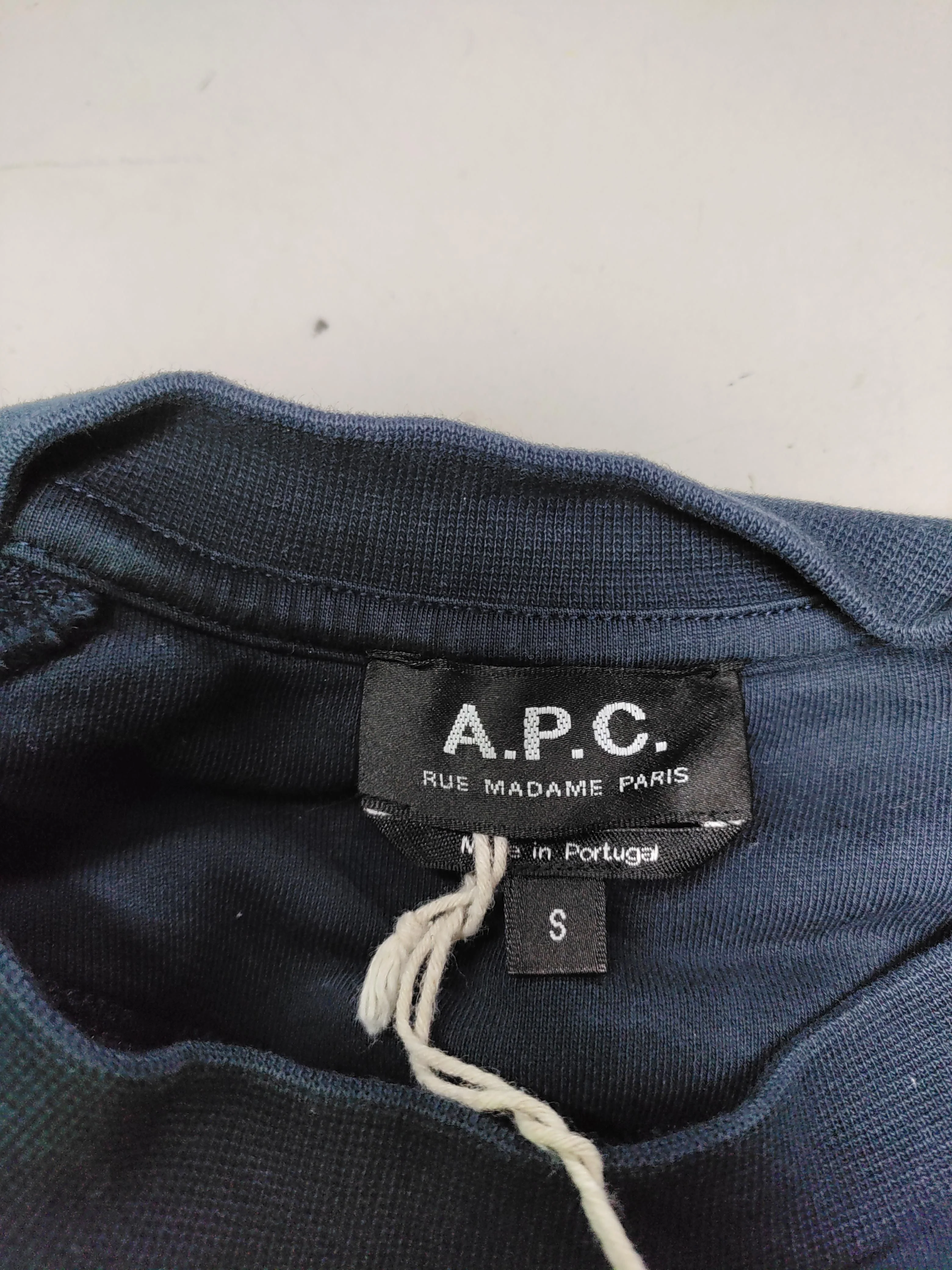 A.P.C. Men's Hoodie S Blue 100% Cotton Pullover - Image 6