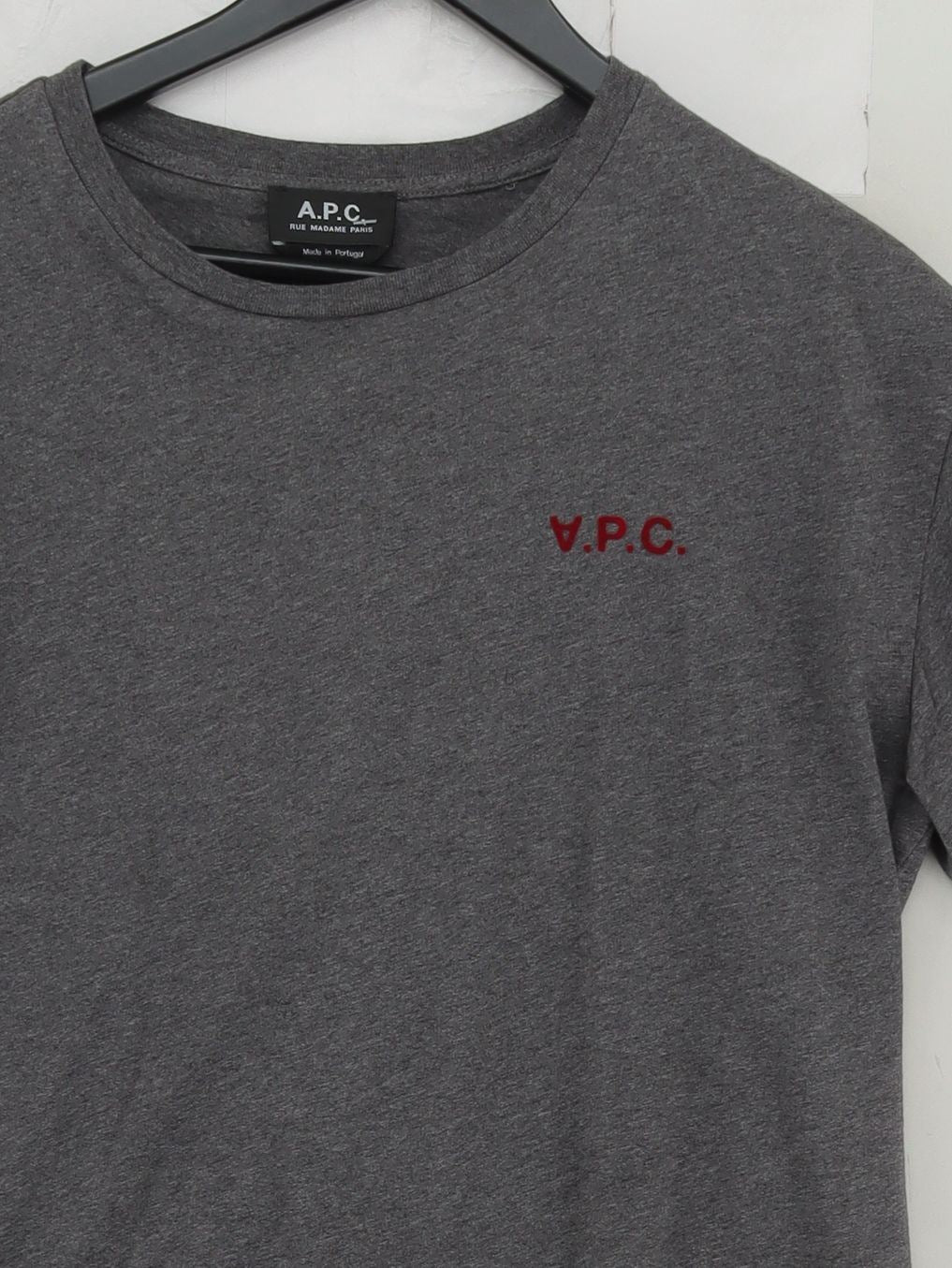 A.P.C. Men's T-Shirt S Grey Graphic 100% Cotton Basic - Image 3