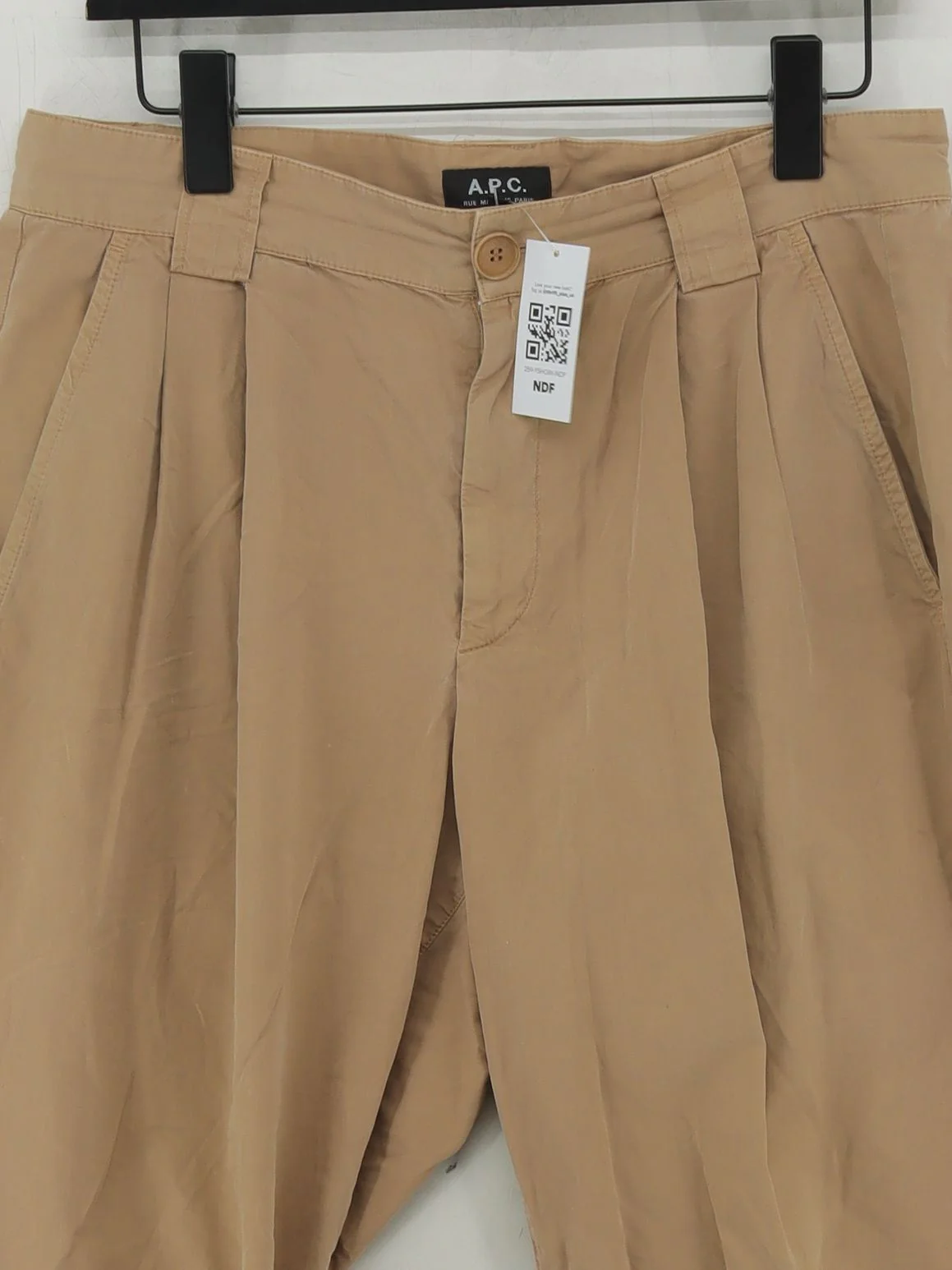 A.P.C. Men's Trousers M Tan 100% Cotton Tapered Chino - Image 3