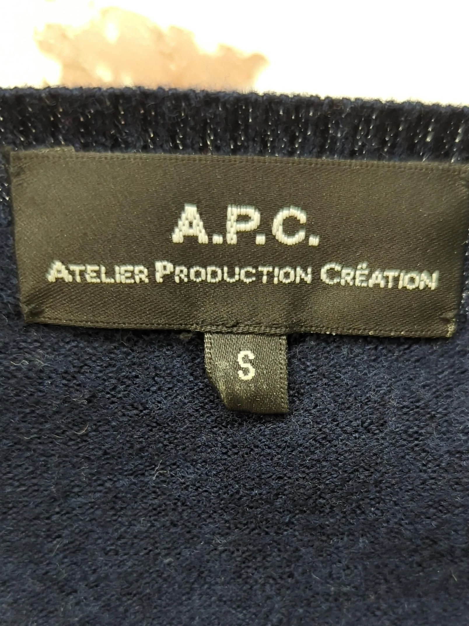 A.P.C. Women's Cardigan S Blue 100% Wool Round Neck Cardigan - Image 5