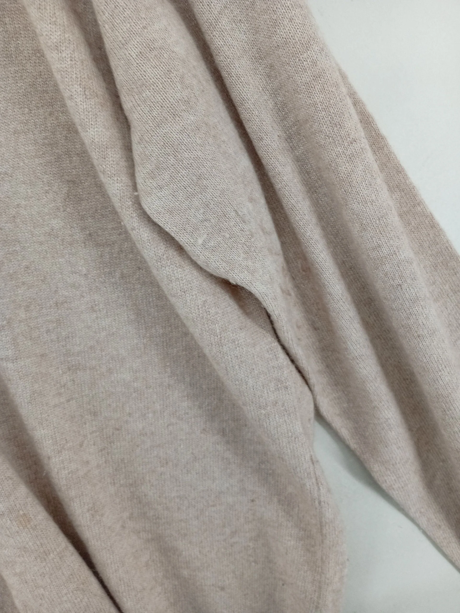 A.W. Dunmore Men's Jumper XXXL Cream Silk with Cashmere V-Neck Pullover - Image 5