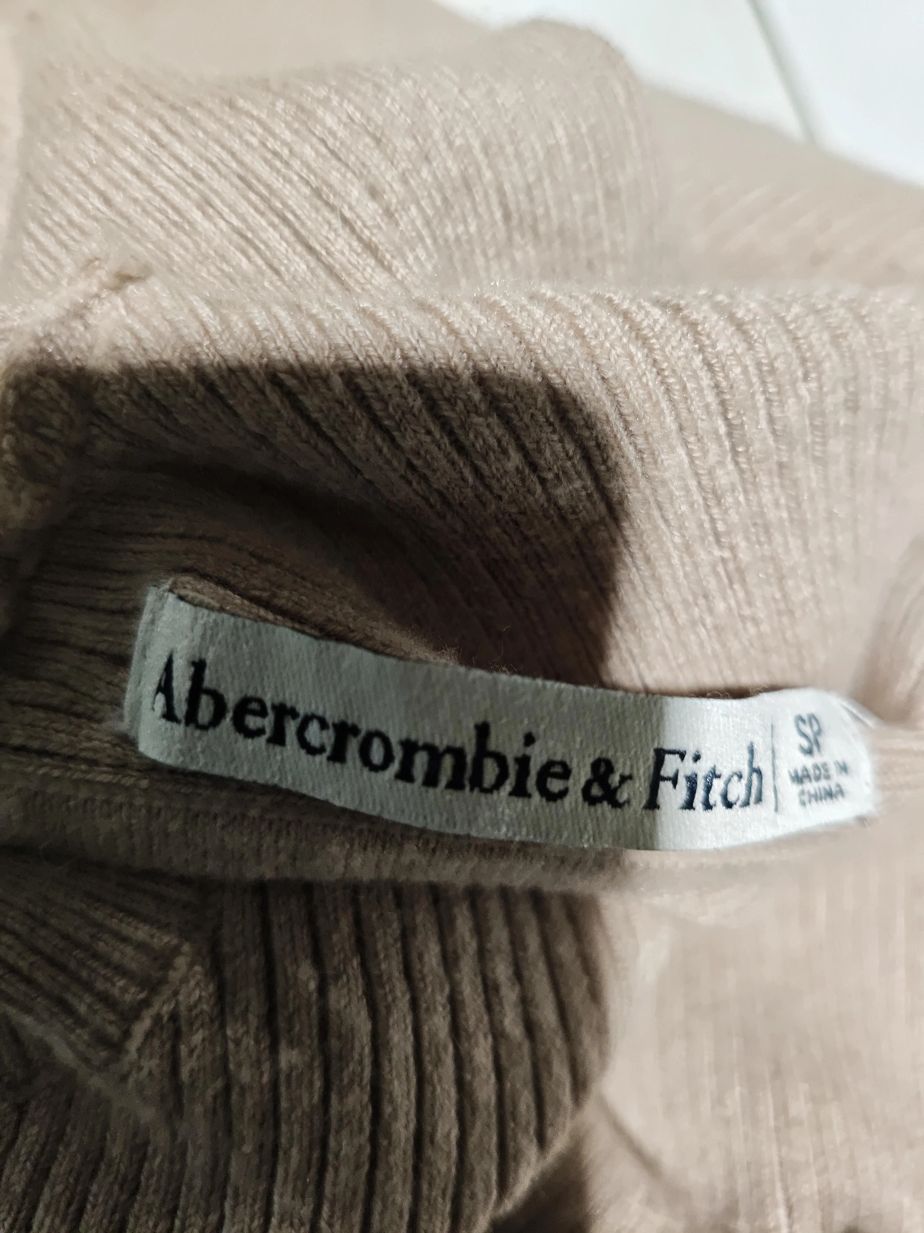 Abercrombie & Fitch Bodycon Midi Dress S in Tan - Image 5