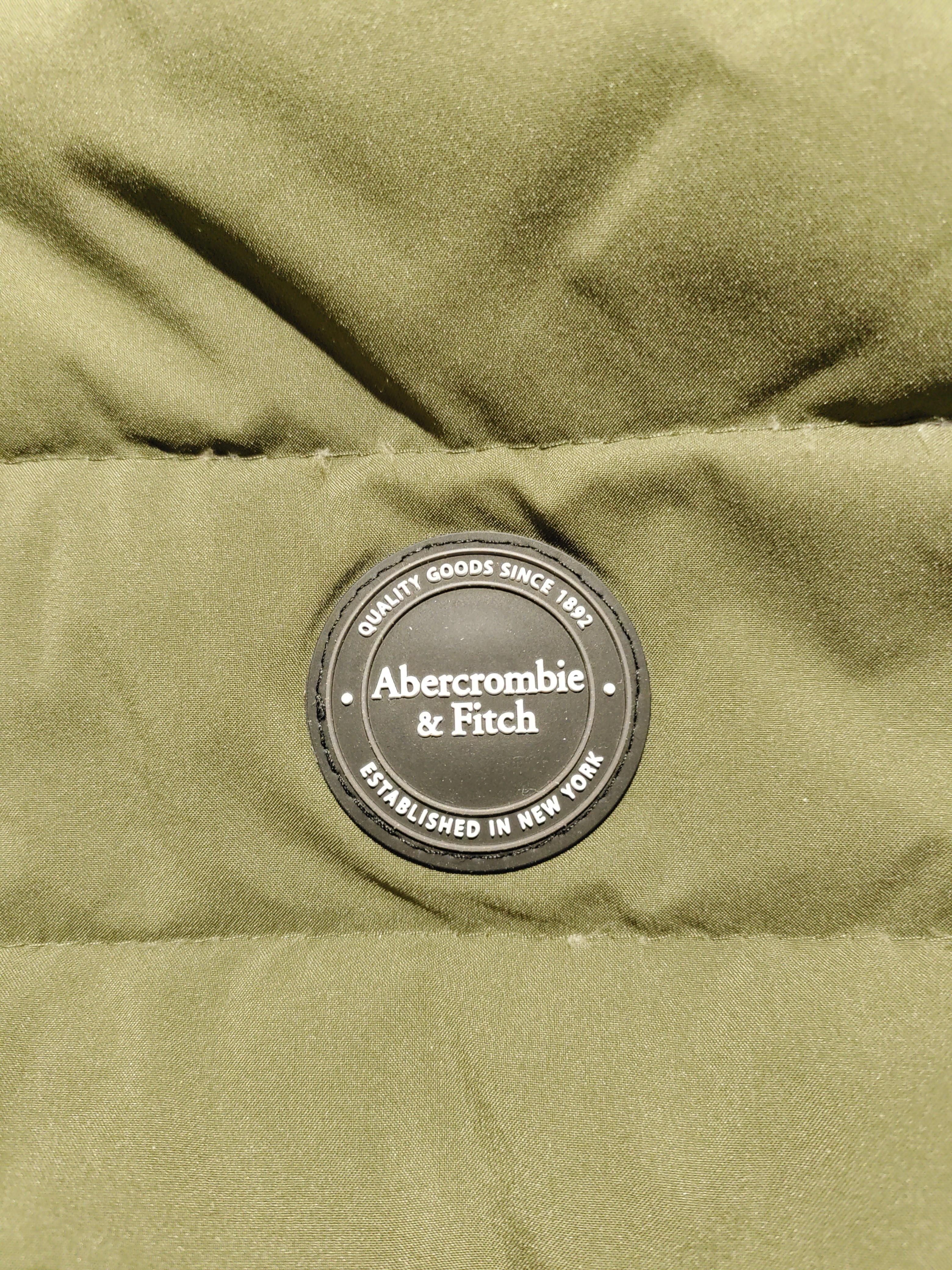 Abercrombie & Fitch Men's Coat M Green 100% Polyester Overcoat - Image 5