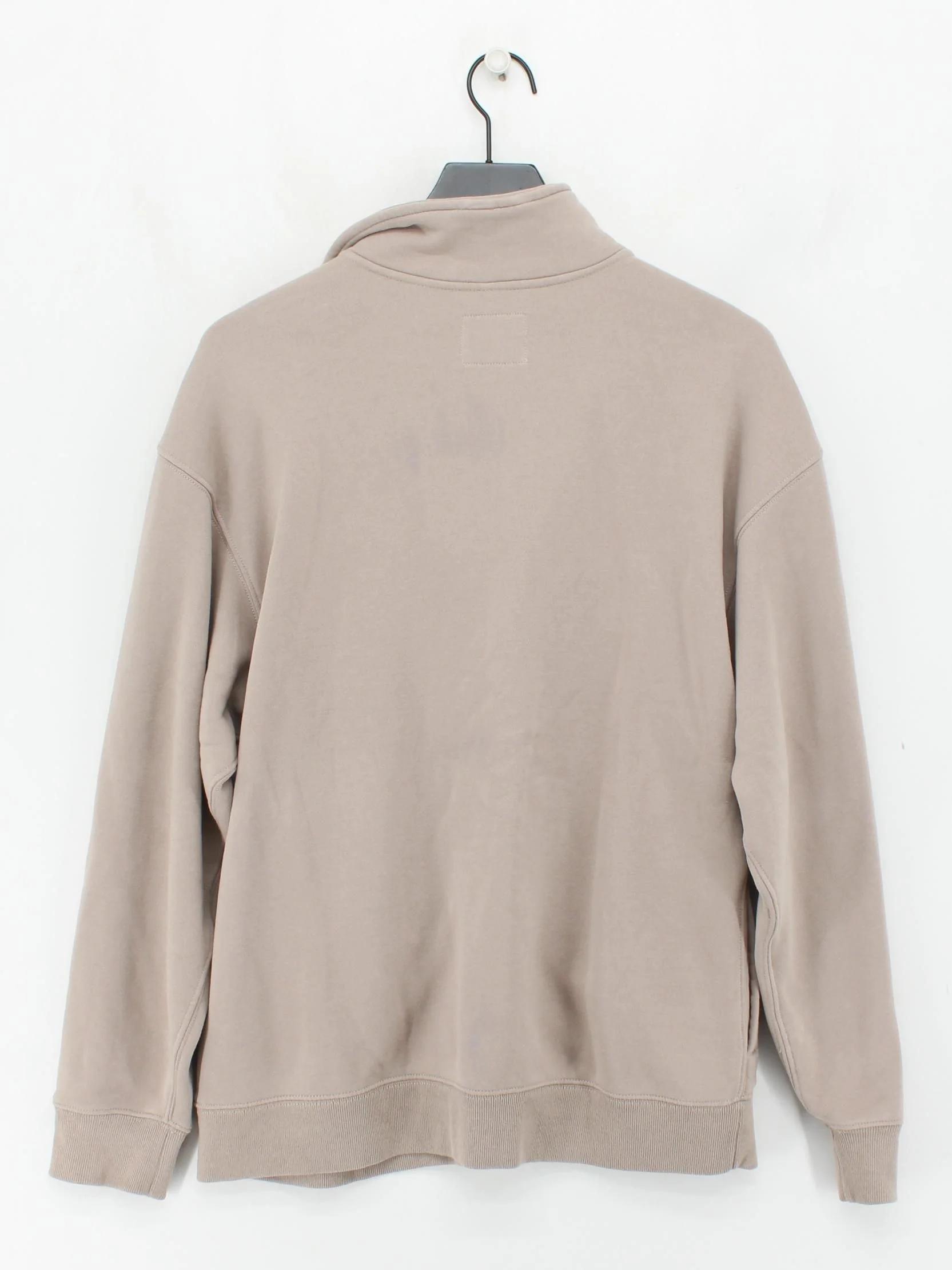 Abercrombie & Fitch Men's Hoodie M Tan Cotton with Polyester Pullover - Image 2