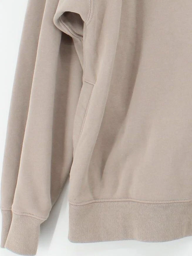 Abercrombie & Fitch Men's Hoodie M Tan Cotton with Polyester Pullover - Image 4