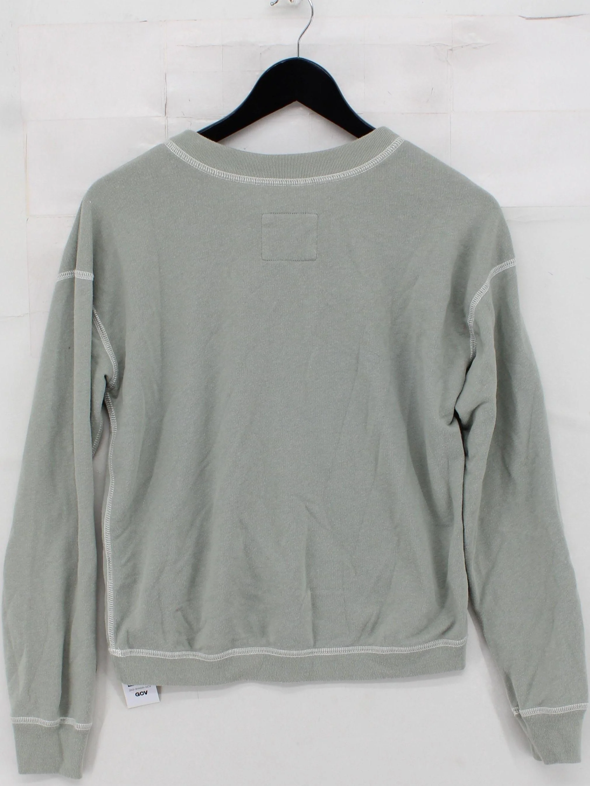 Abercrombie & Fitch Men's Hoodie XS Green Graphic Cotton with Polyester Pullover - Image 2