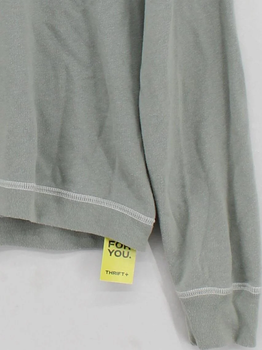 Abercrombie & Fitch Men's Hoodie XS Green Graphic Cotton with Polyester Pullover - Image 4