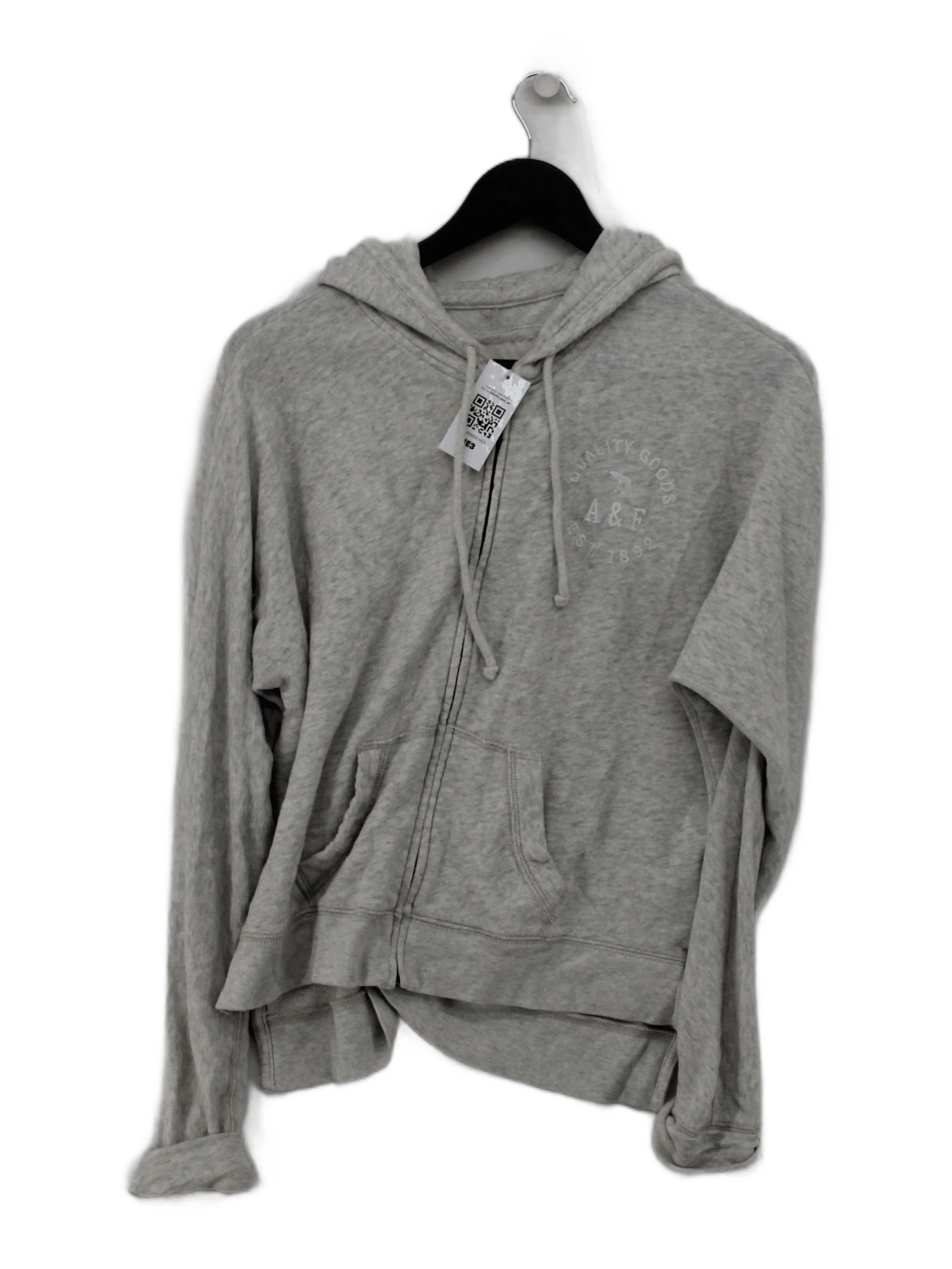 Abercrombie & Fitch Men's Hoodie XS Grey 100% Cotton Pullover