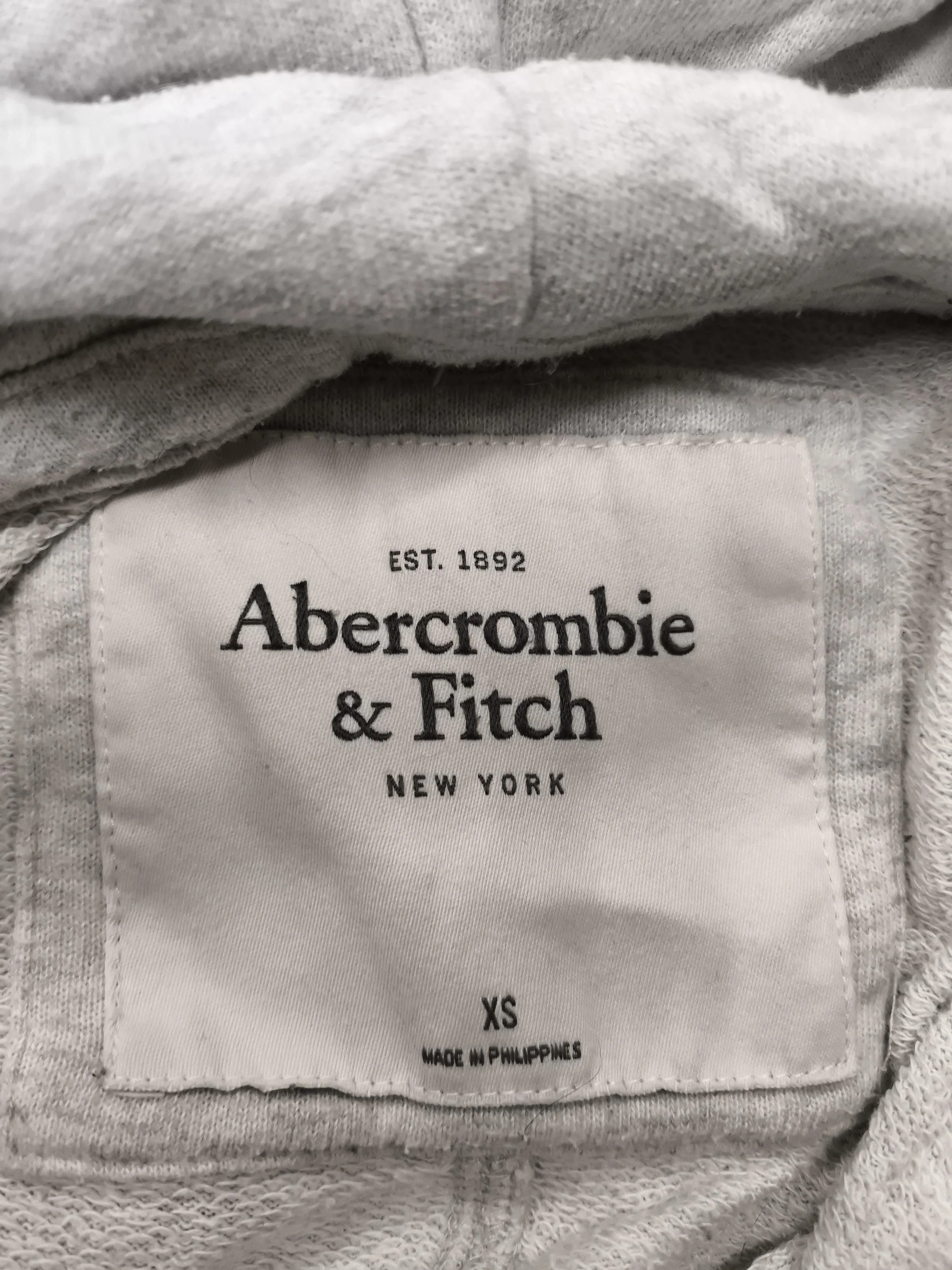 Abercrombie & Fitch Men's Hoodie XS Grey 100% Cotton Pullover - Image 7