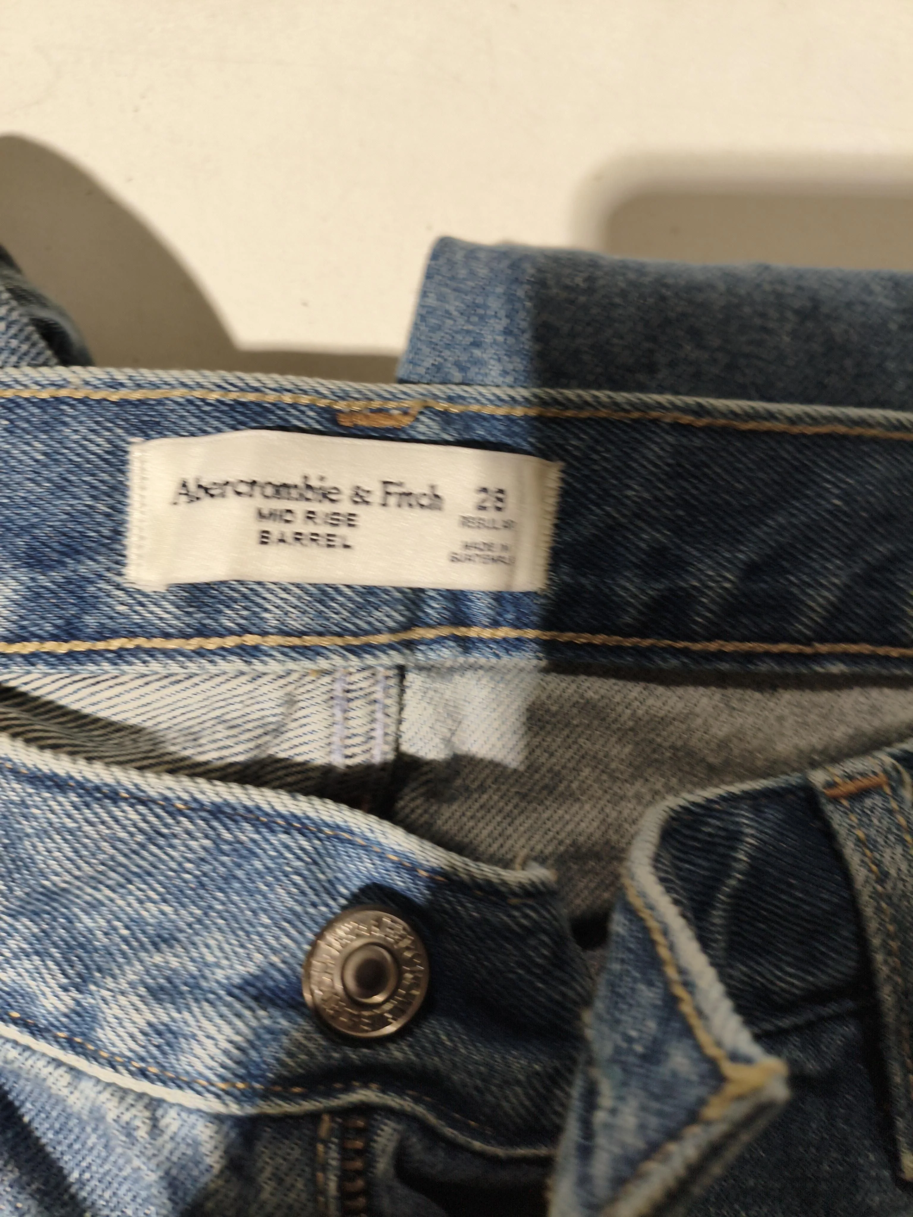 Abercrombie & Fitch Men's Jeans S Blue 100% Cotton Straight - Image 6