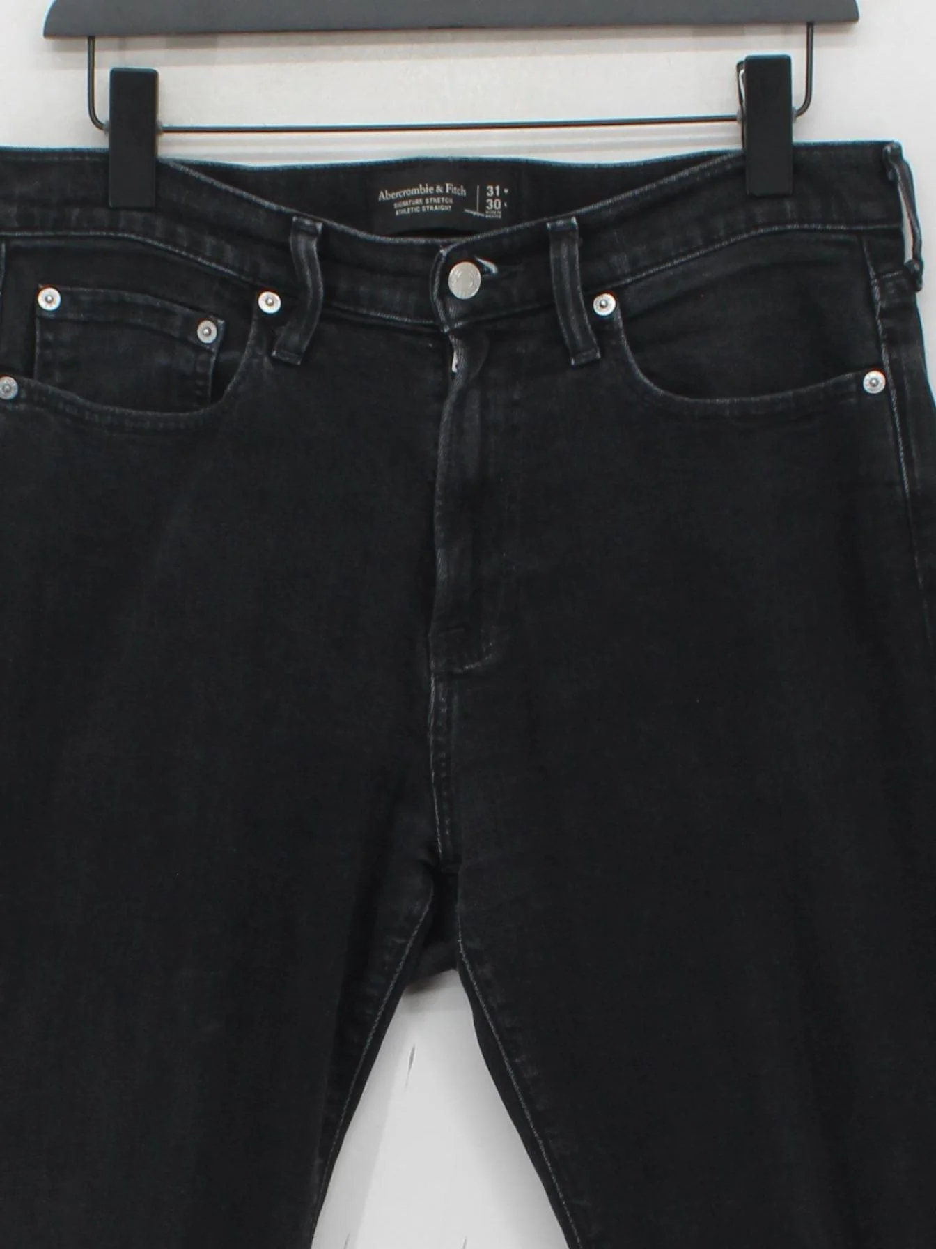 Abercrombie & Fitch Men's Jeans W 31 in Black Cotton - Image 3