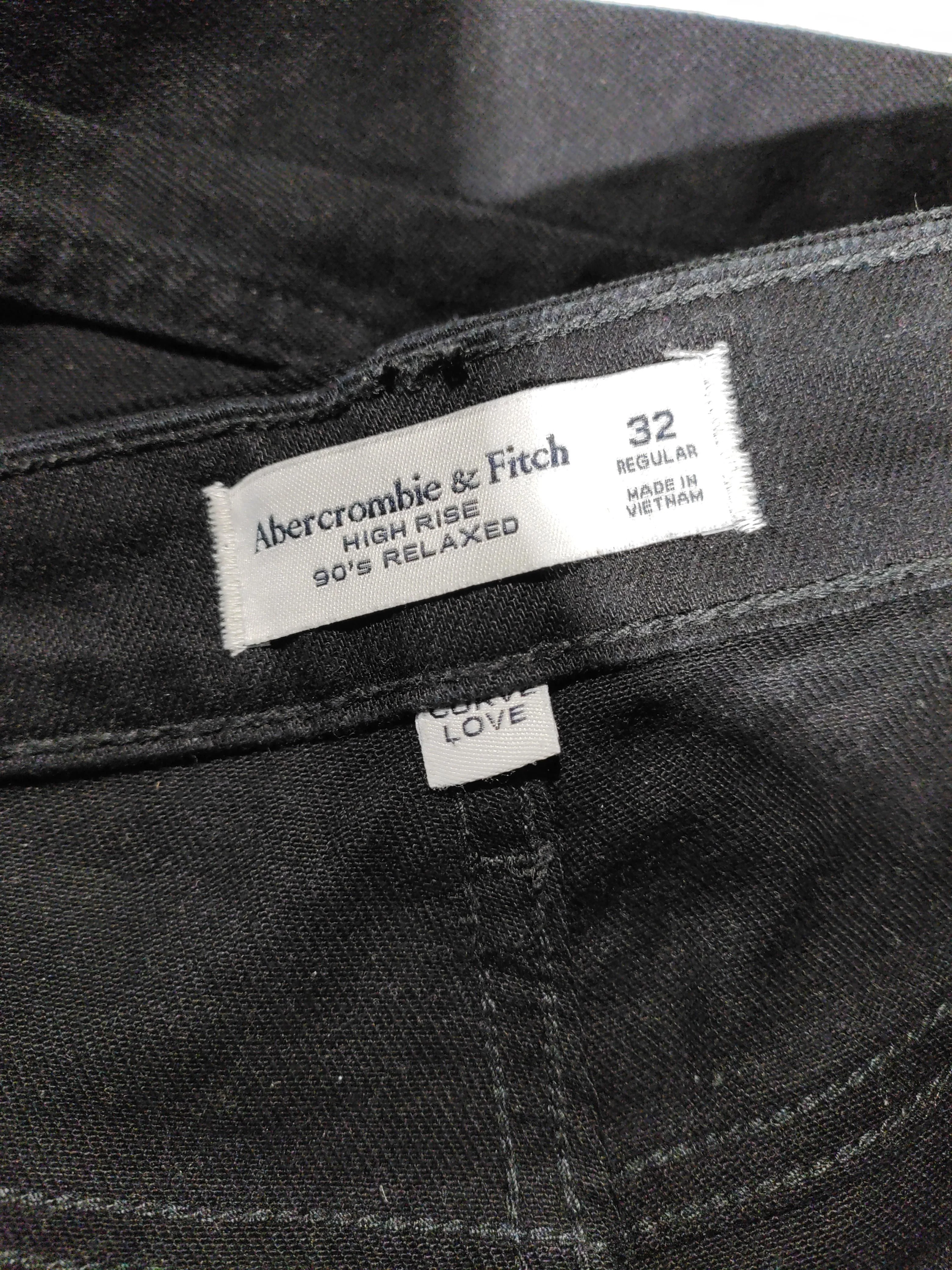Abercrombie & Fitch Men's Jeans W 32 in Black Cotton with Elastane Straight - Image 5