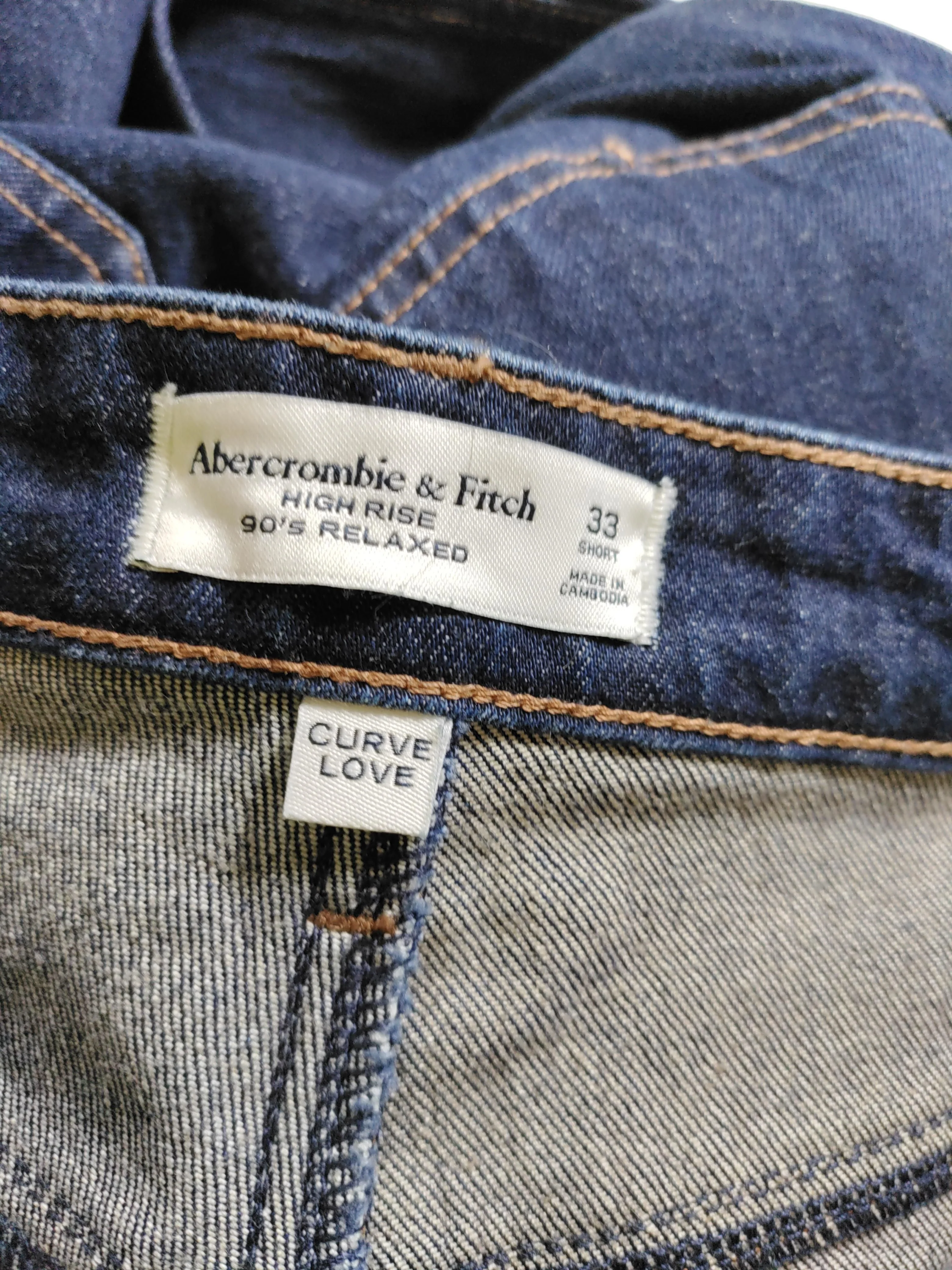 Abercrombie & Fitch Men's Jeans W 33 in Blue Cotton with Elastane Straight - Image 5