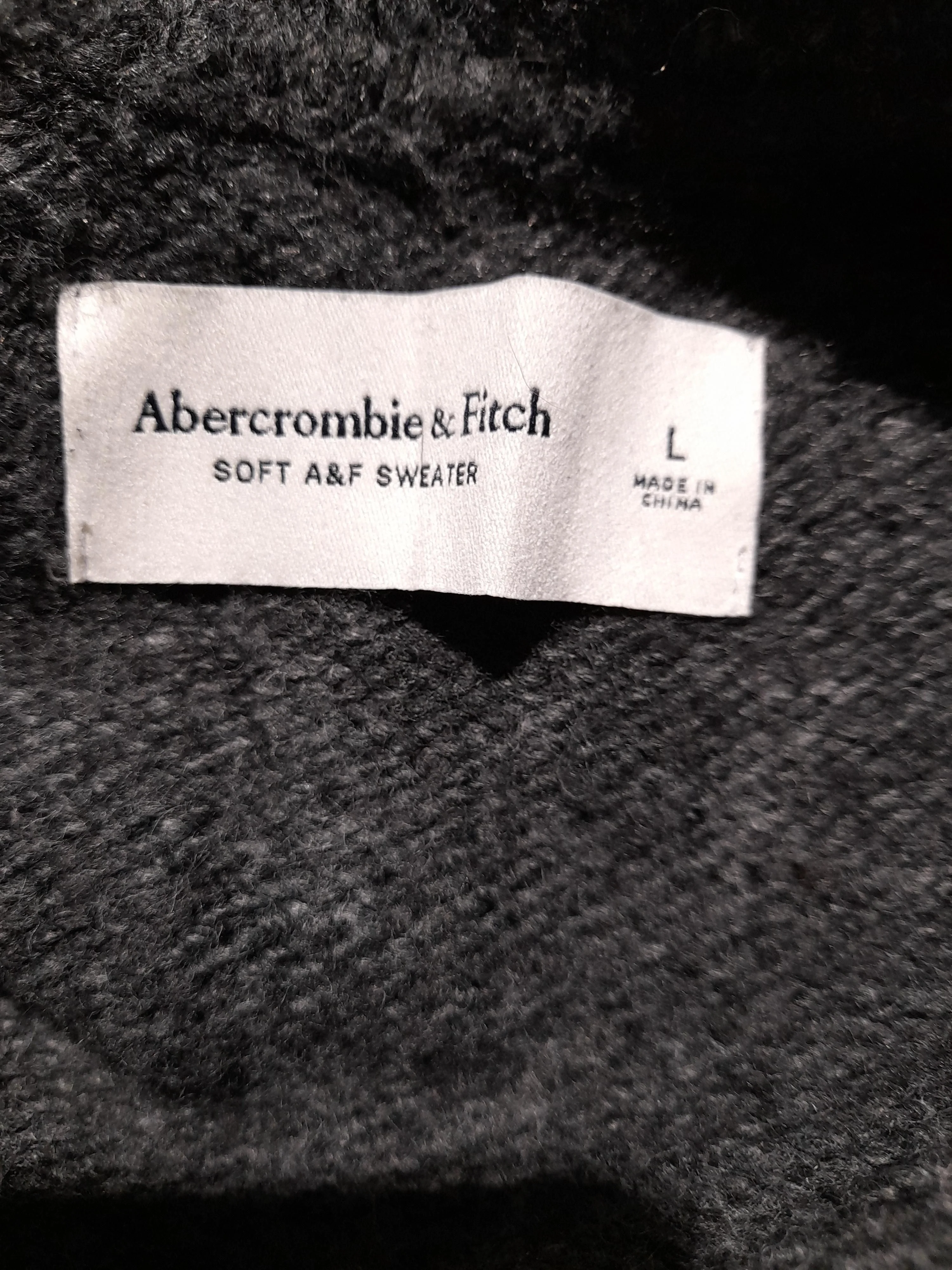 Abercrombie & Fitch Men's Jumper L Grey Acrylic - Image 6