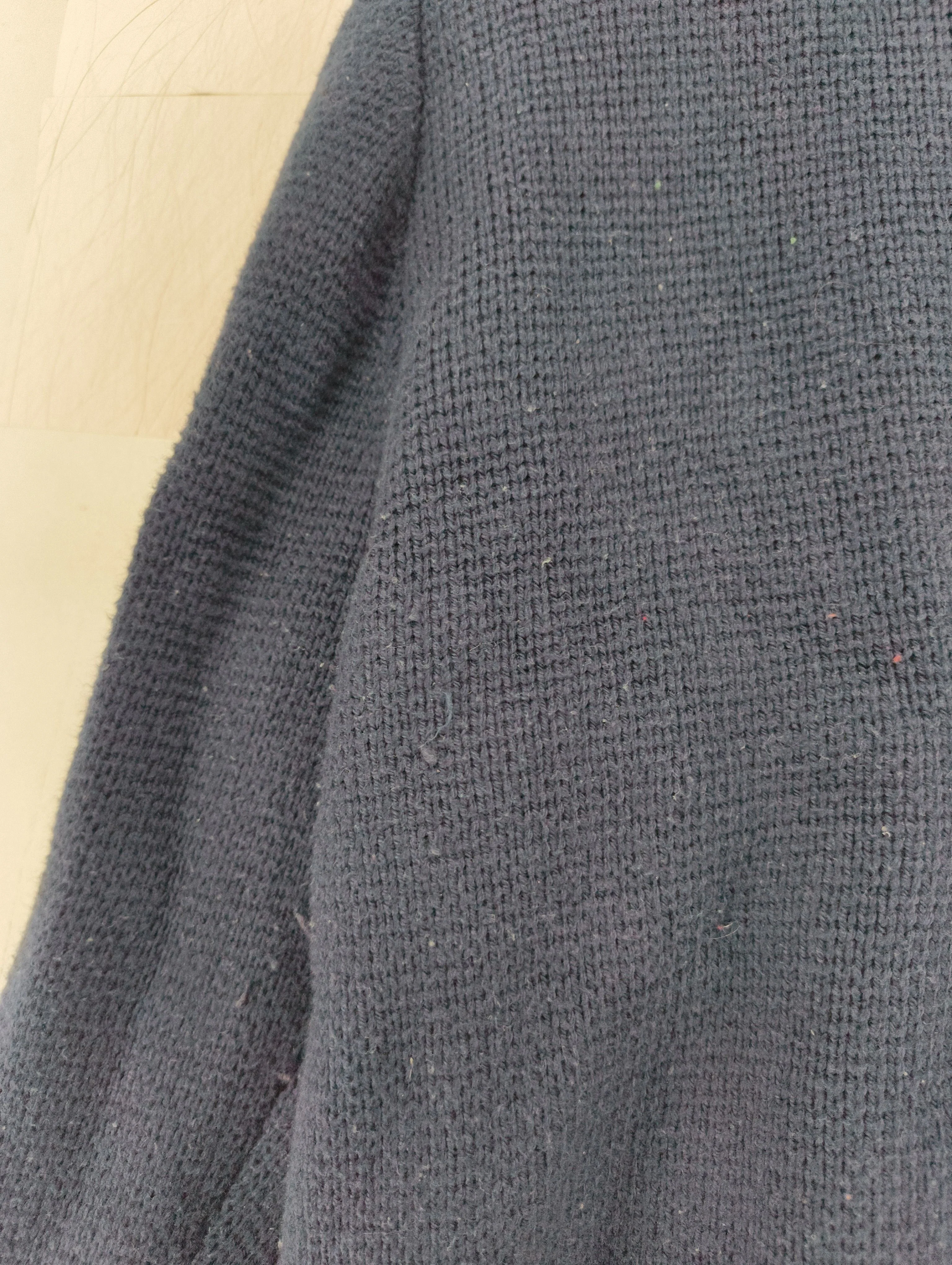 Abercrombie & Fitch Men's Jumper S Blue Cotton with Viscose Collared Pullover - Image 5