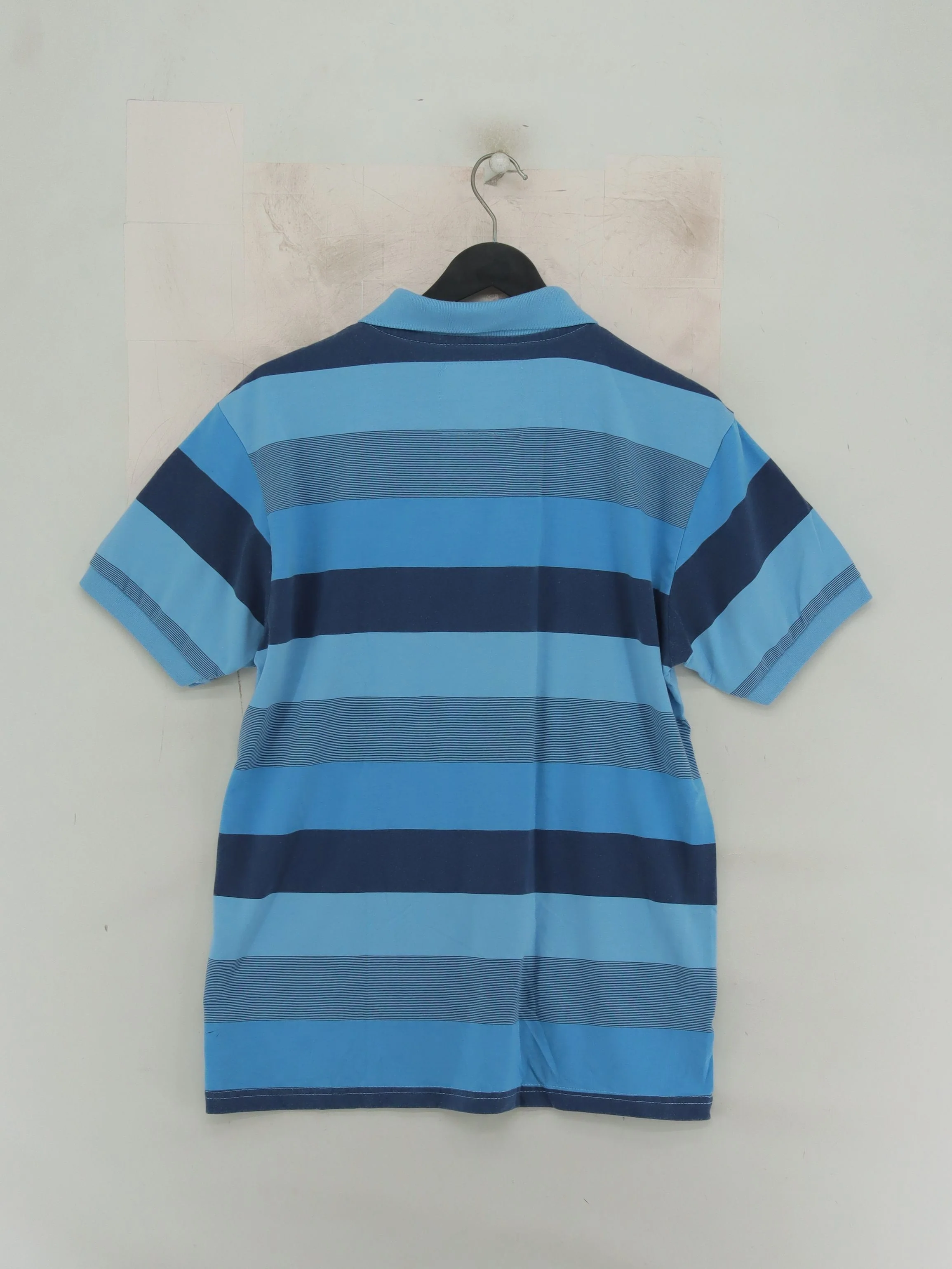 Abercrombie & Fitch Men's Polo L Blue Striped 100% Other Basic - Image 2