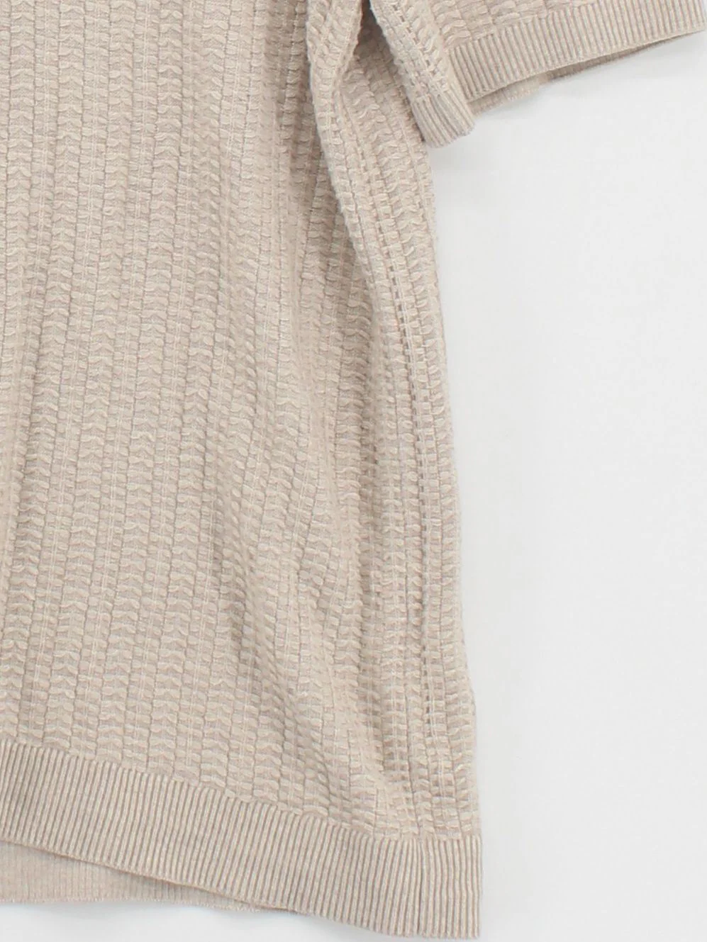 Abercrombie & Fitch Men's Polo M Cream Cotton with Nylon, Viscose Basic - Image 4
