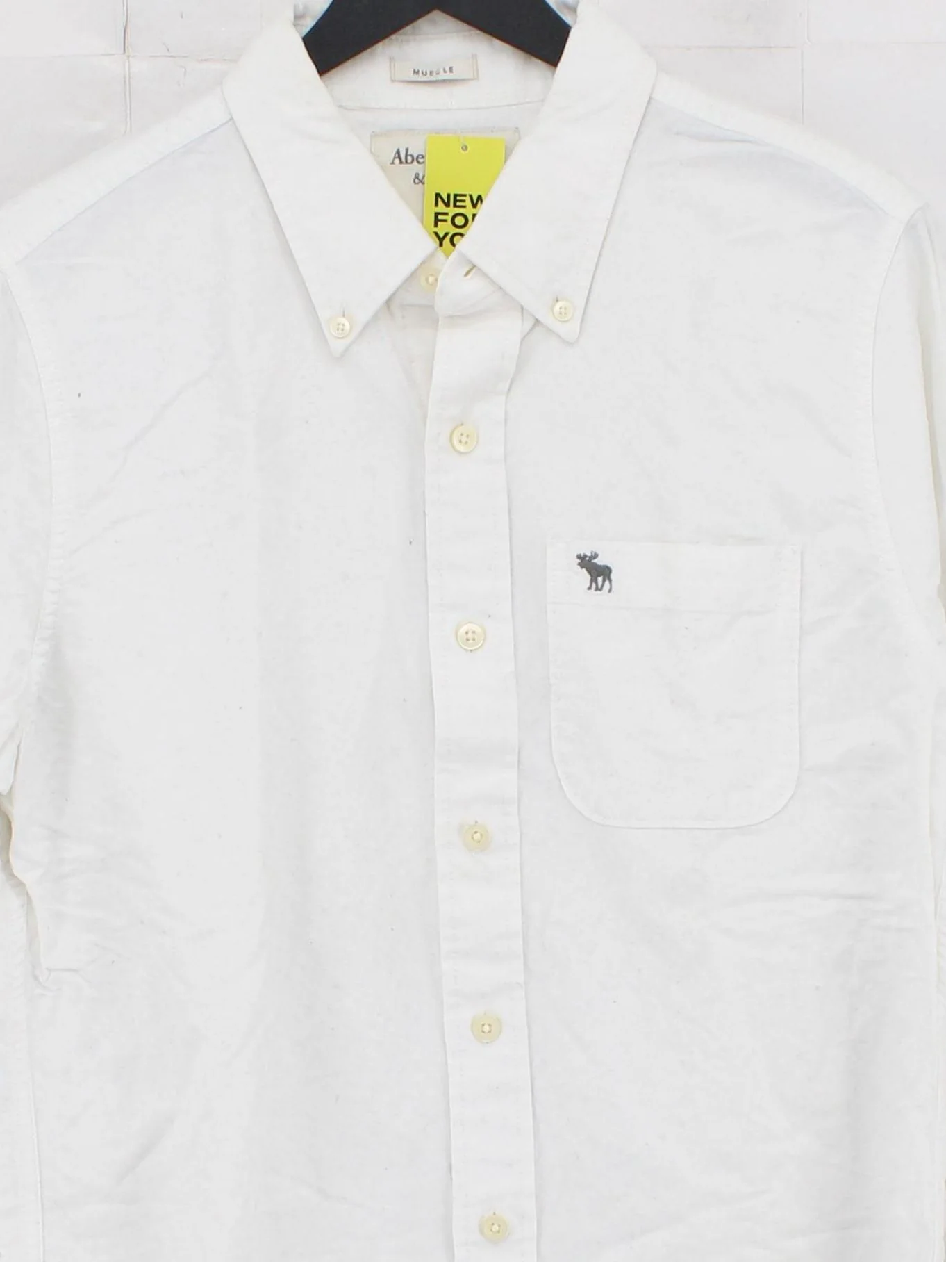 Abercrombie & Fitch Men's Shirt M White 100% Cotton Basic - Image 3
