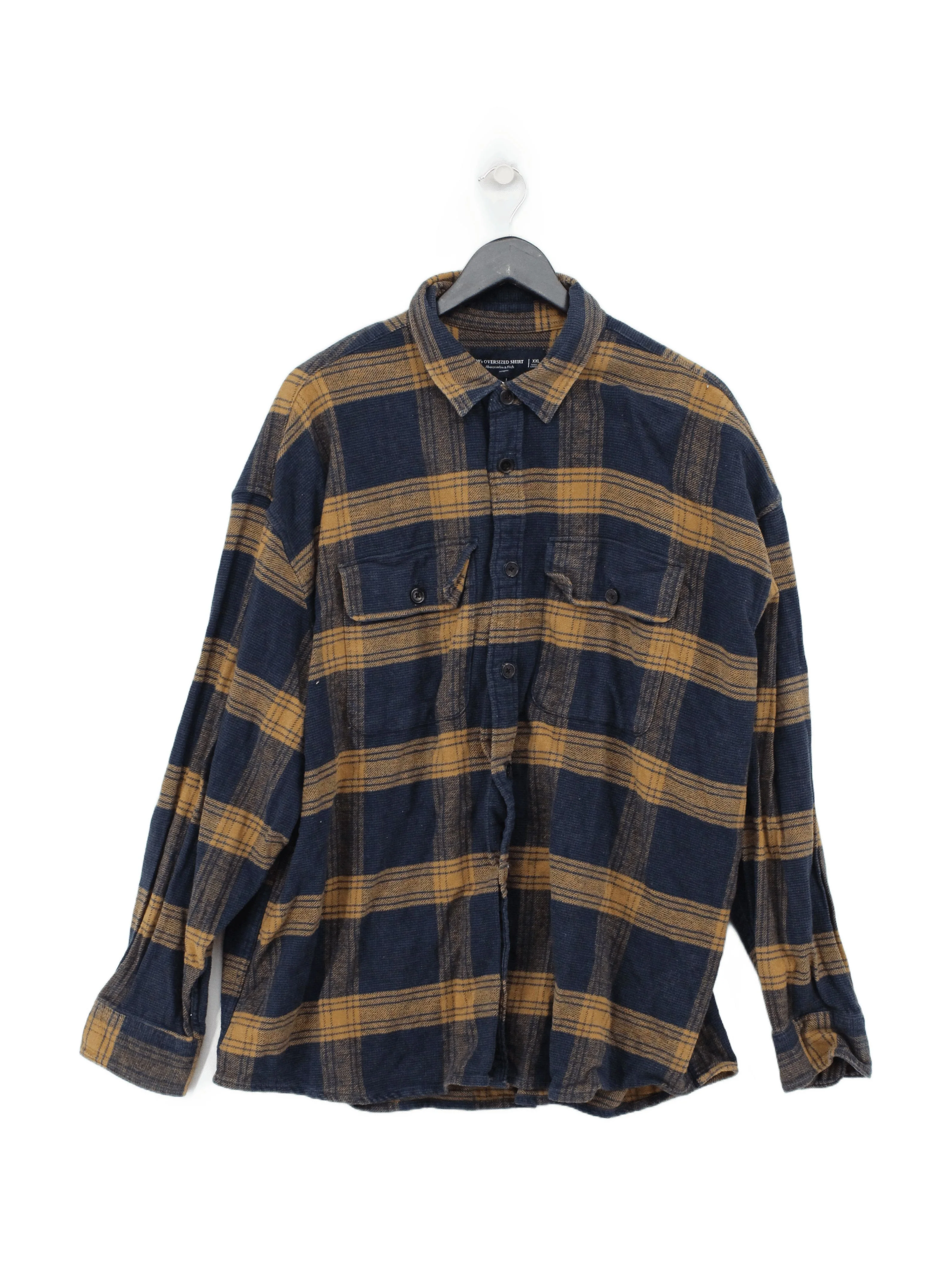 Abercrombie & Fitch Men's Shirt XXL Multi Checkered 100% Cotton Basic
