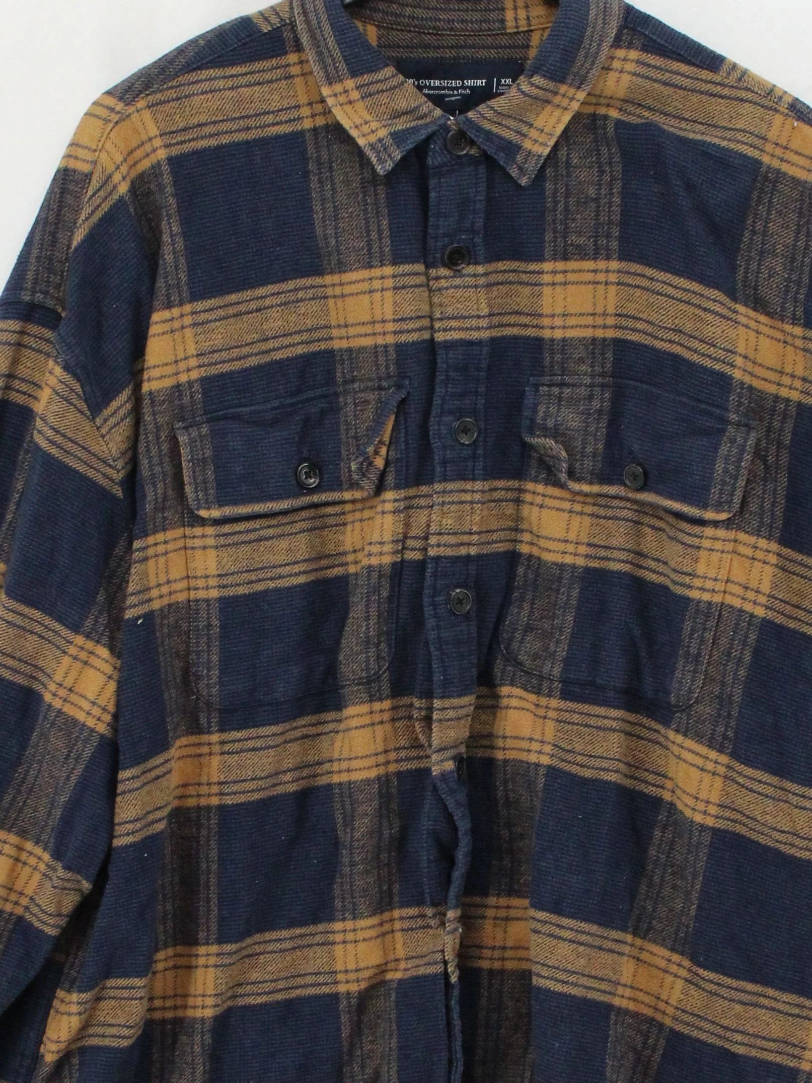 Abercrombie & Fitch Men's Shirt XXL Multi Checkered 100% Cotton Basic - Image 3