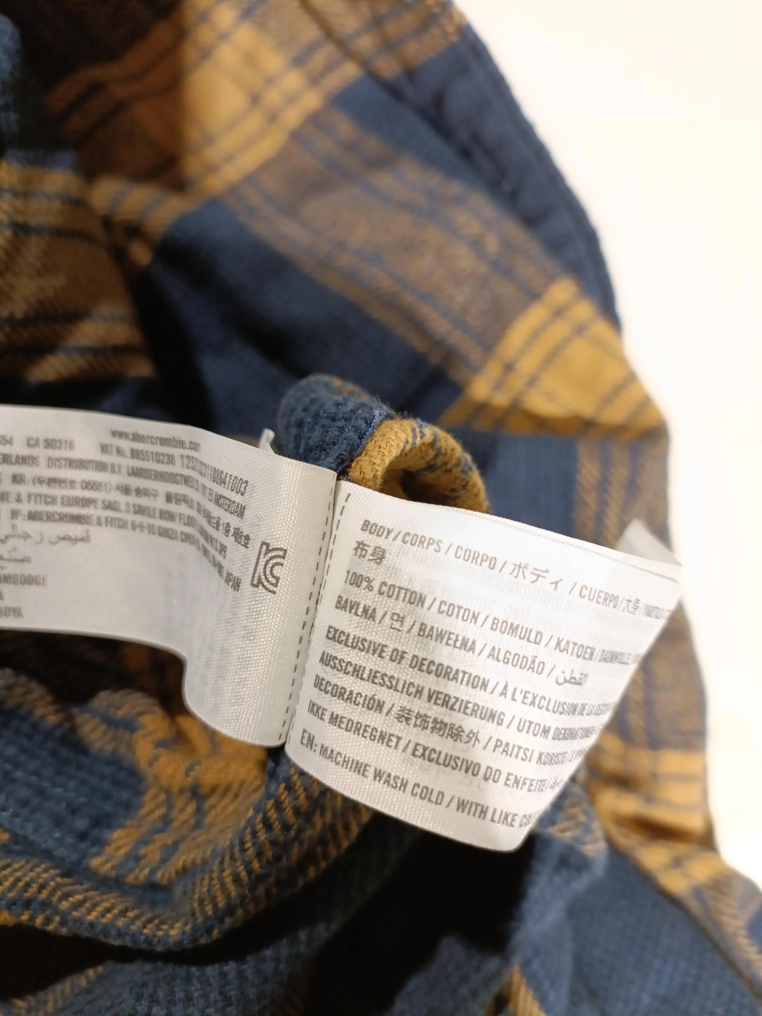 Abercrombie & Fitch Men's Shirt XXL Multi Checkered 100% Cotton Basic - Image 6