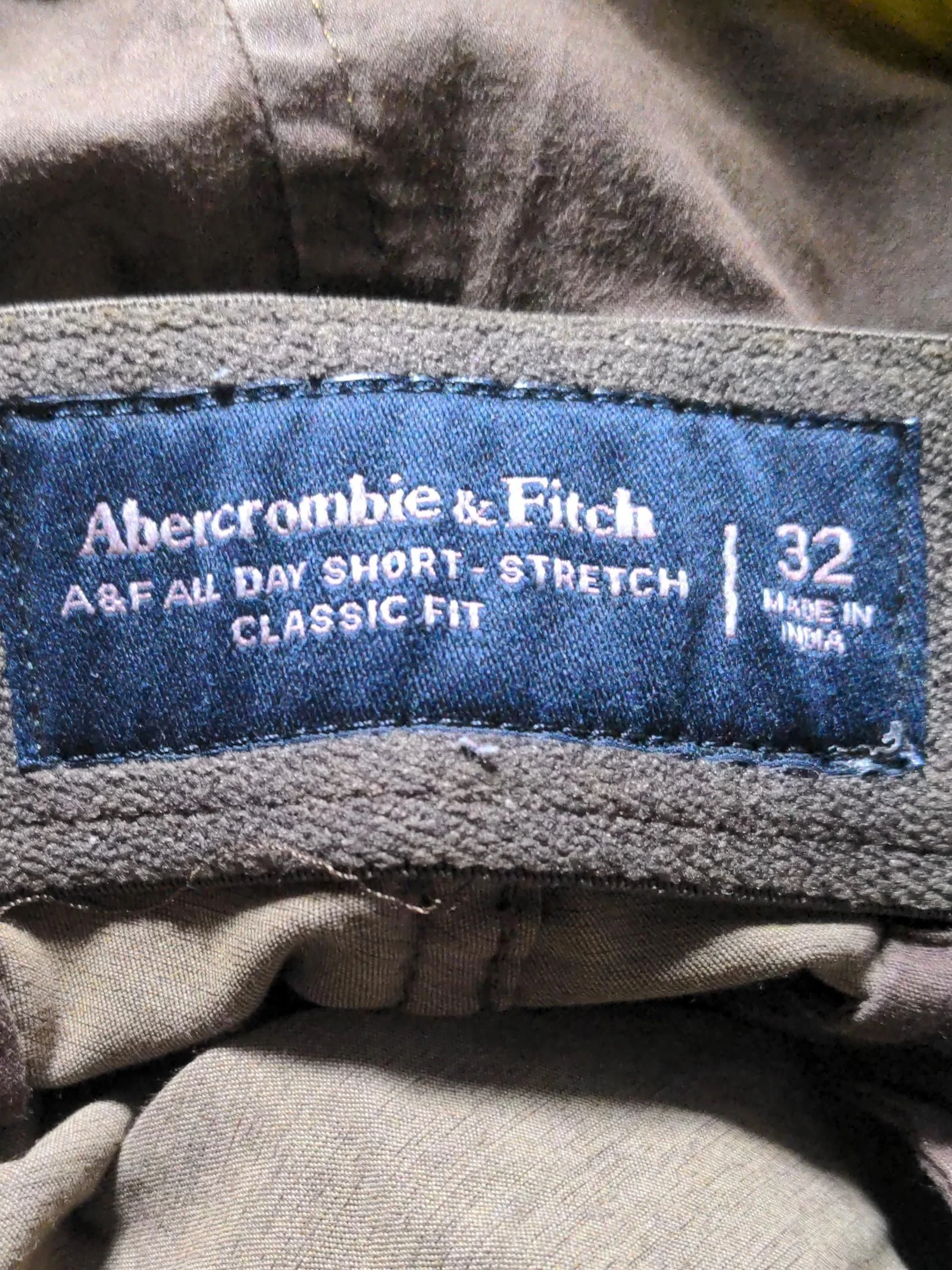 Abercrombie & Fitch Men's Shorts W 32 in Brown Cotton with Nylon, Elastane Chino - Image 6
