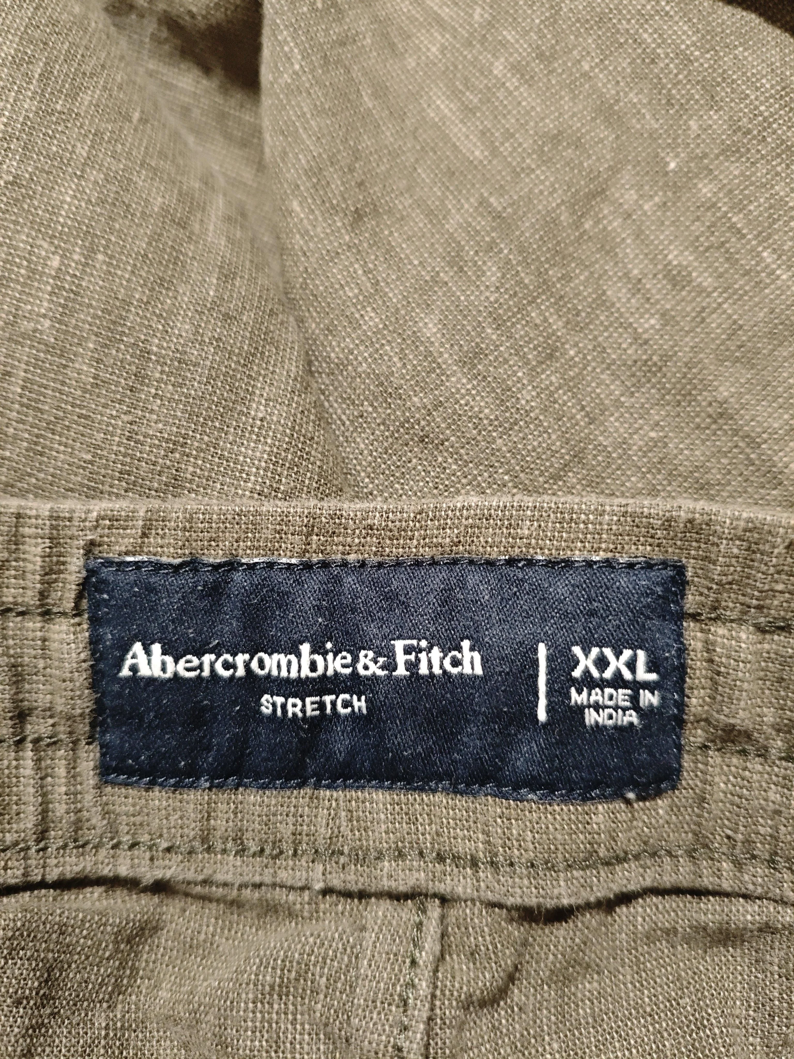 Abercrombie & Fitch Men's Shorts XXL Green Cotton with Linen, Elastane Chino - Image 6