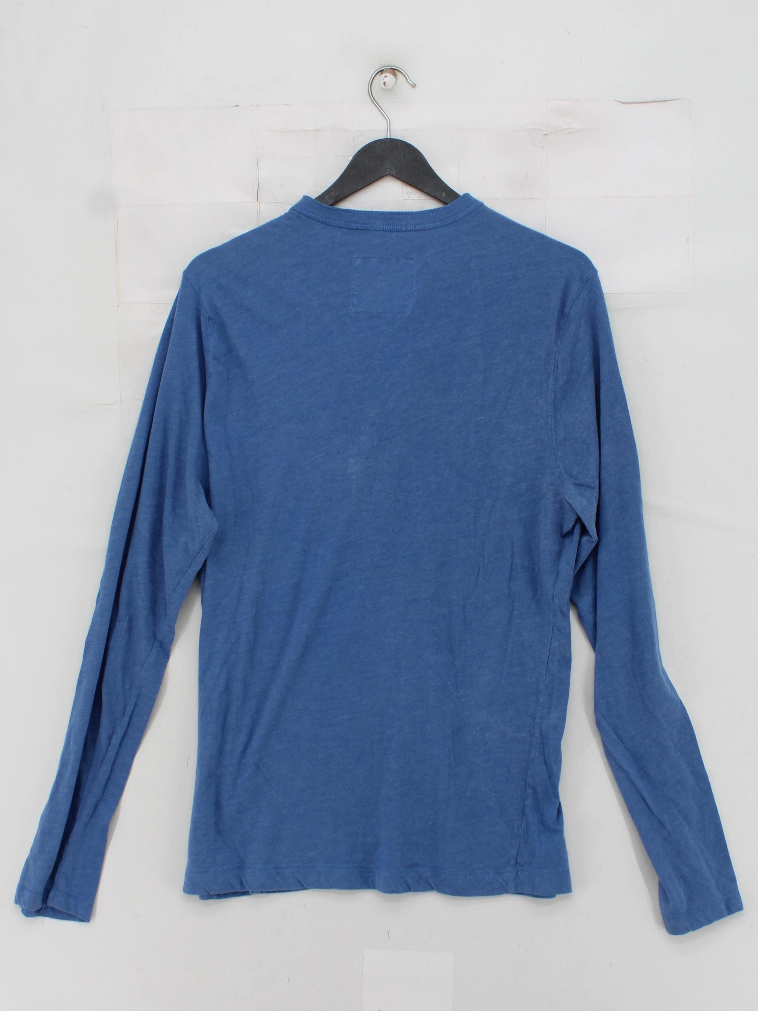 Abercrombie & Fitch Men's T-Shirt L Blue 100% Cotton Basic - Image 2