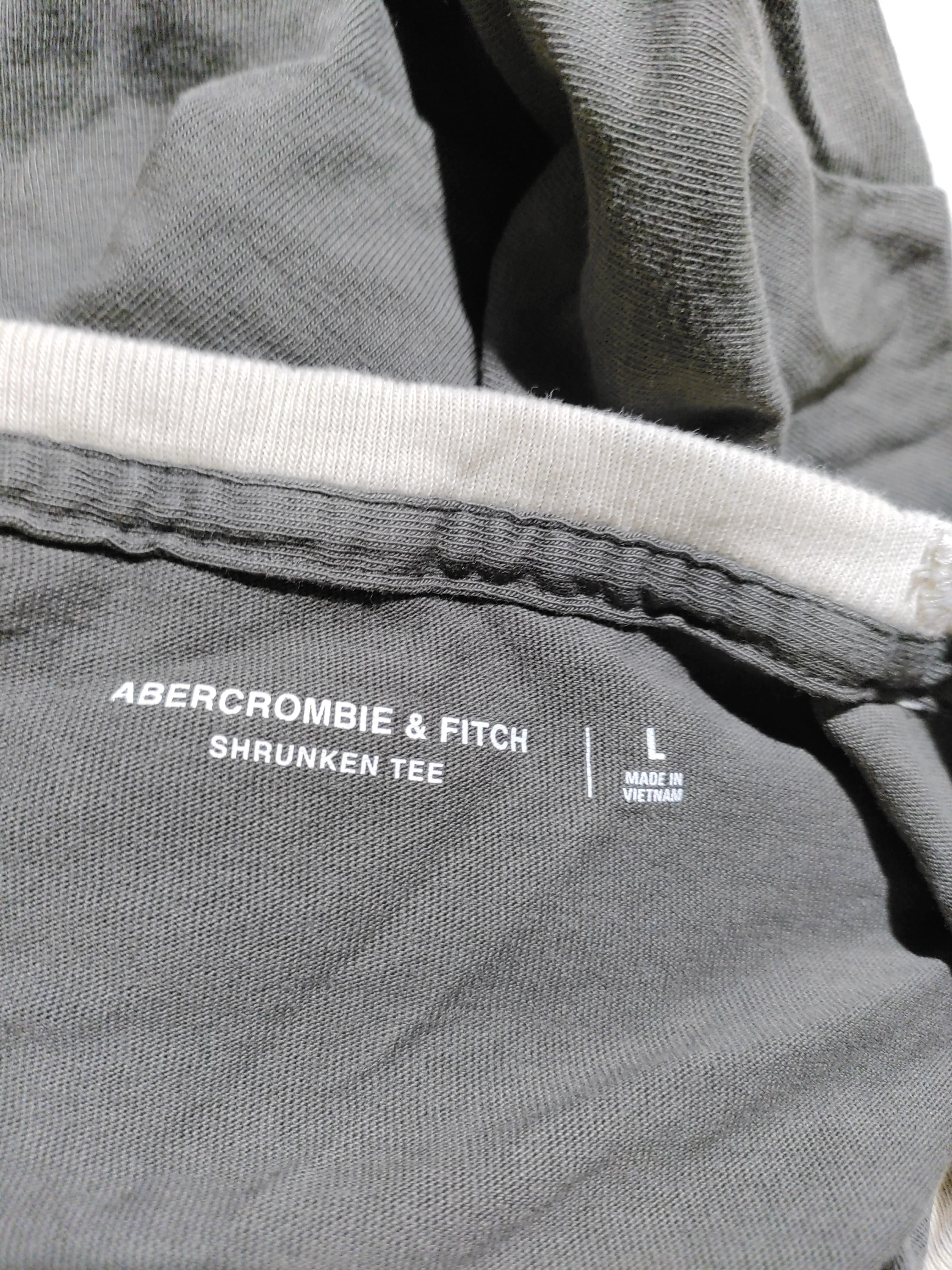 Abercrombie & Fitch Men's T-Shirt L Green Graphic 100% Cotton Basic - Image 5