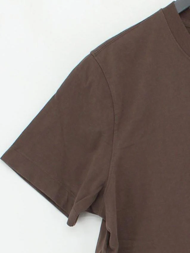 Abercrombie & Fitch Men's T-Shirt M Brown 100% Cotton Basic - Image 4